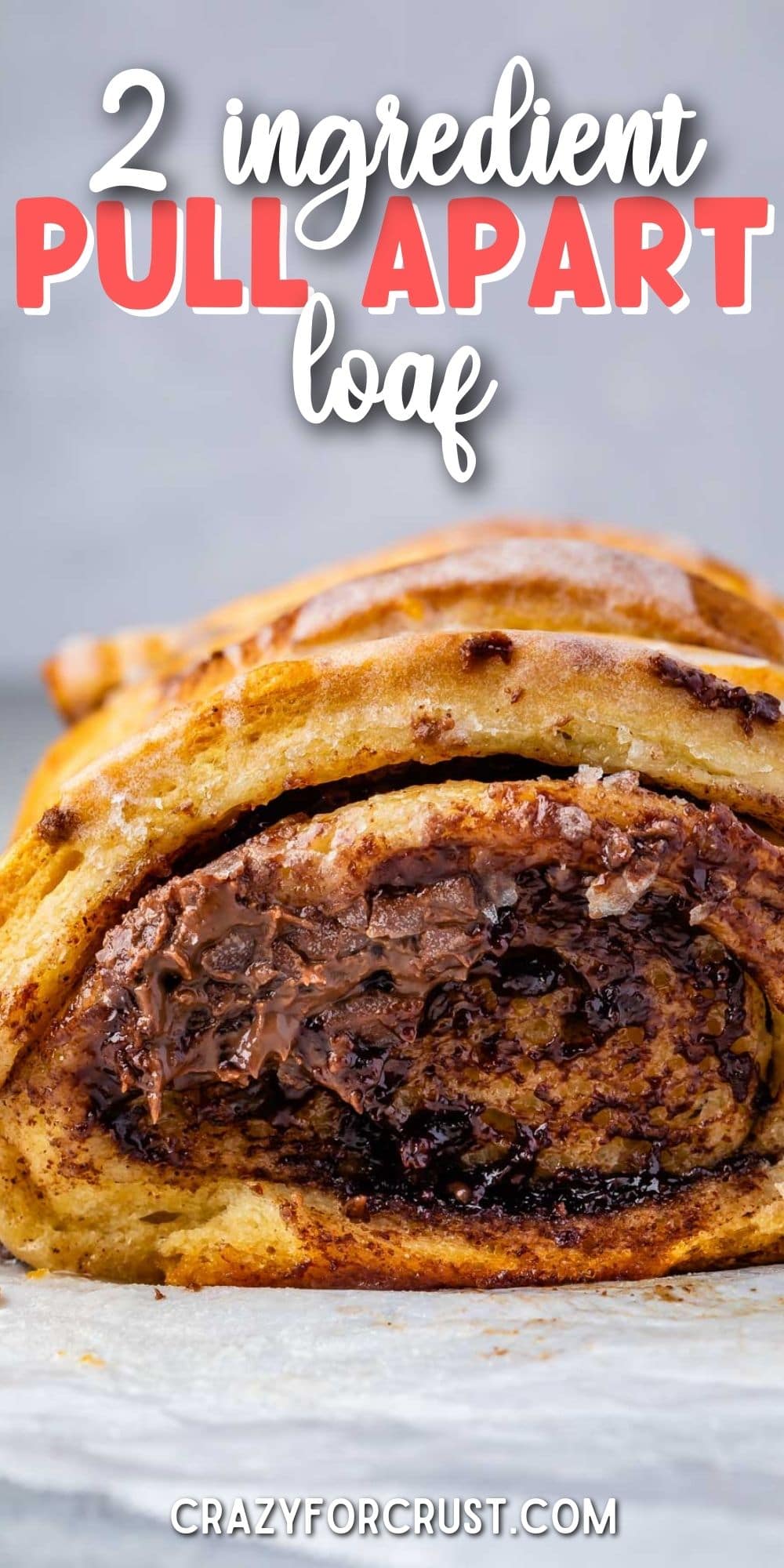 Chocolate Cinnamon Roll Pull Apart Bread