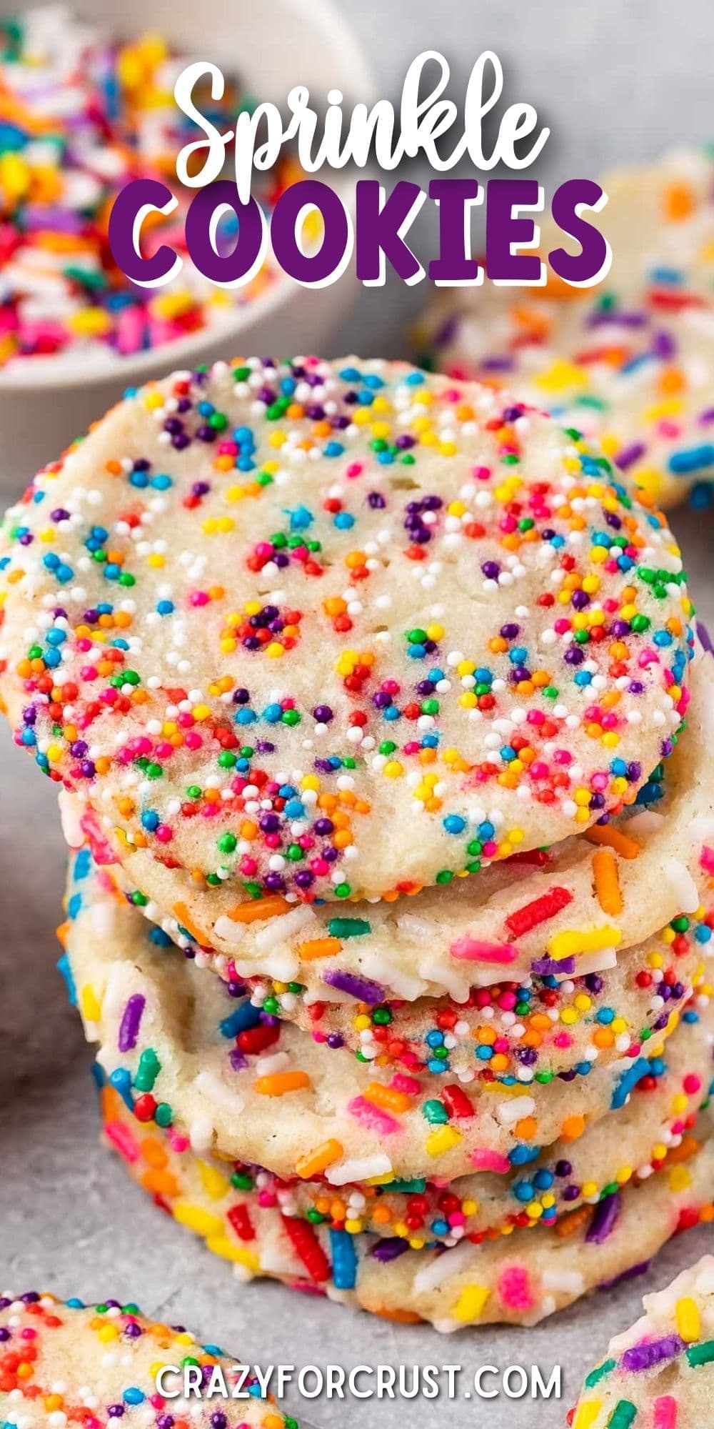 2 Ingredient Sprinkle Sugar Cookies Recipe