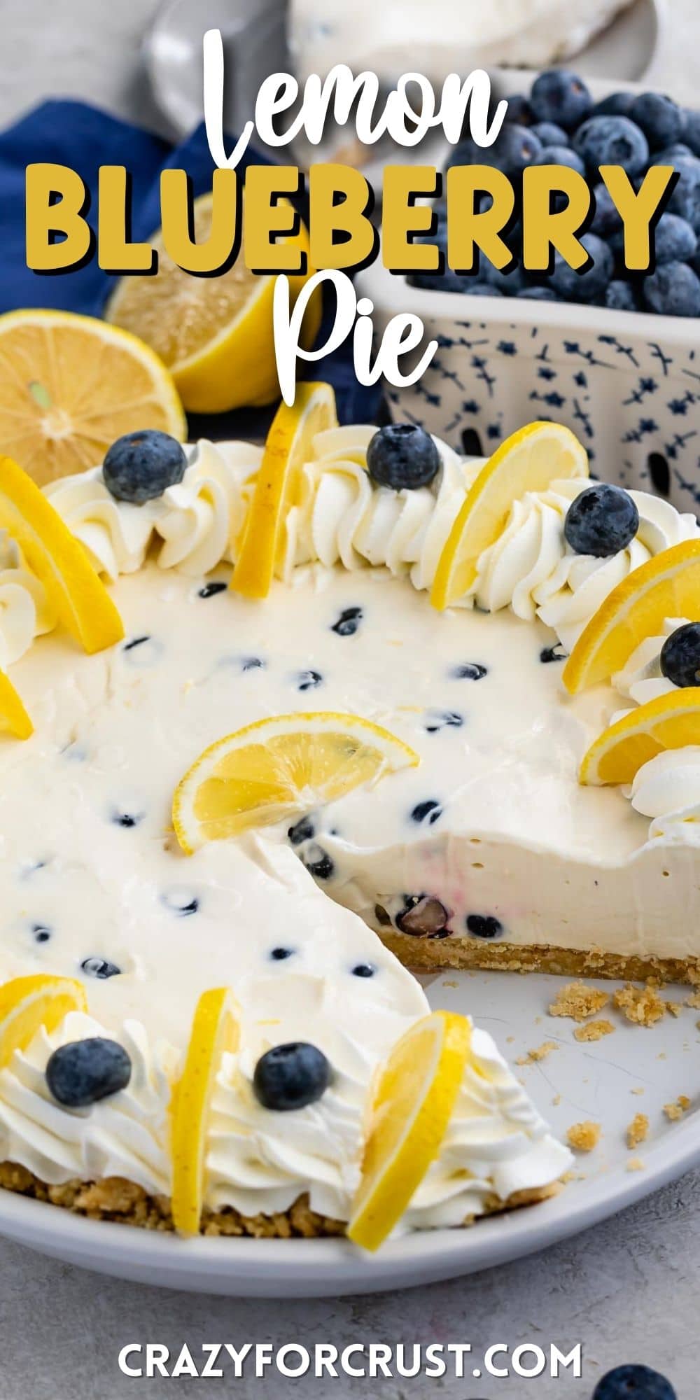 Creamy Lemon Blueberry Pie Recipe