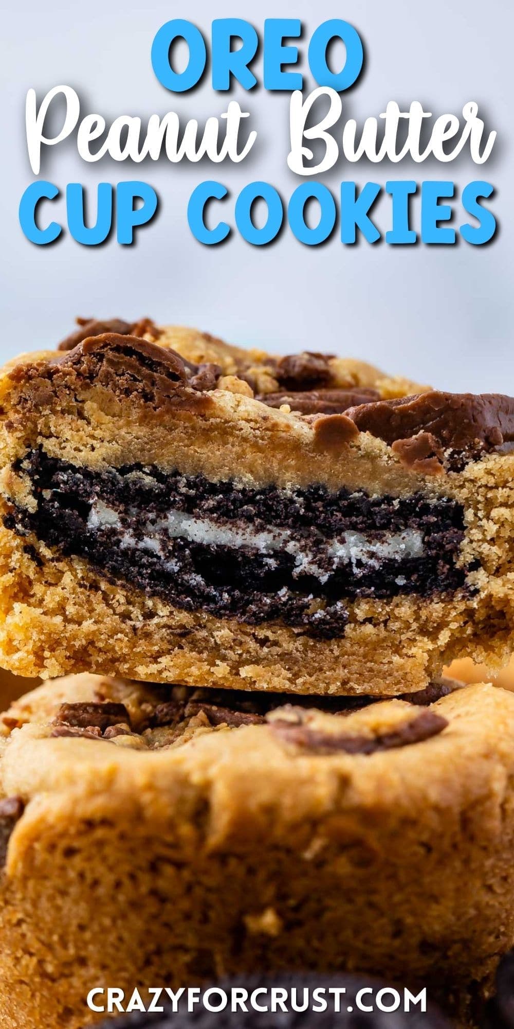 Extreme Oreo Stuffed Peanut Butter Cookies