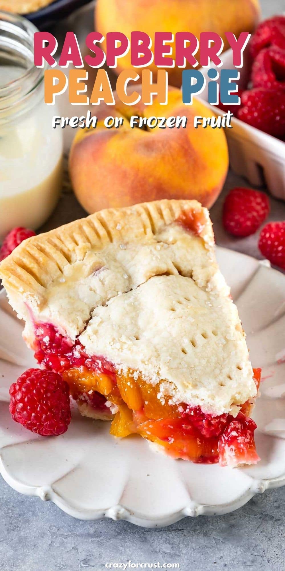 Raspberry Peach Pie