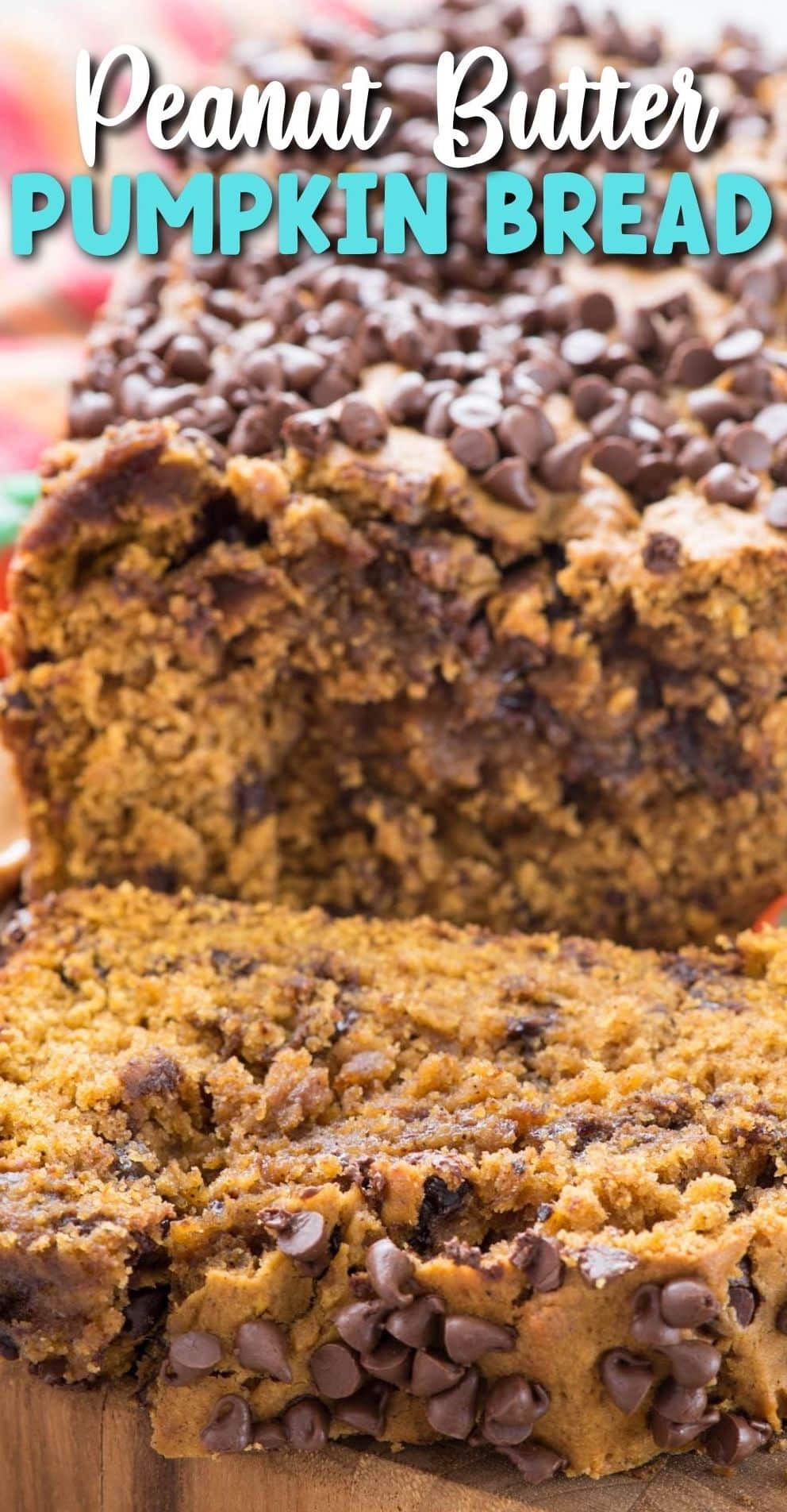 Peanut Butter Chocolate Chip Pumpkin Bread