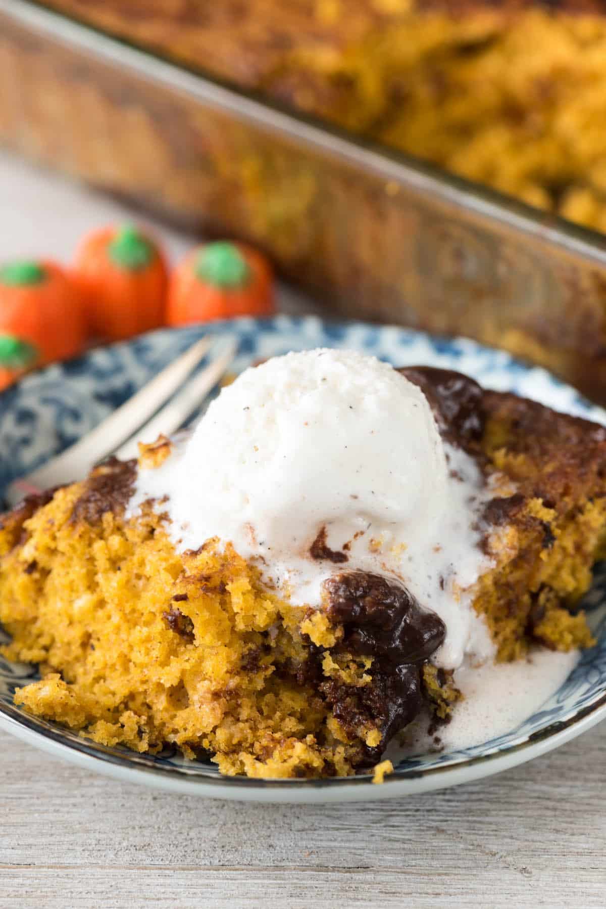 Pumpkin Hot Fudge Pudding Cake