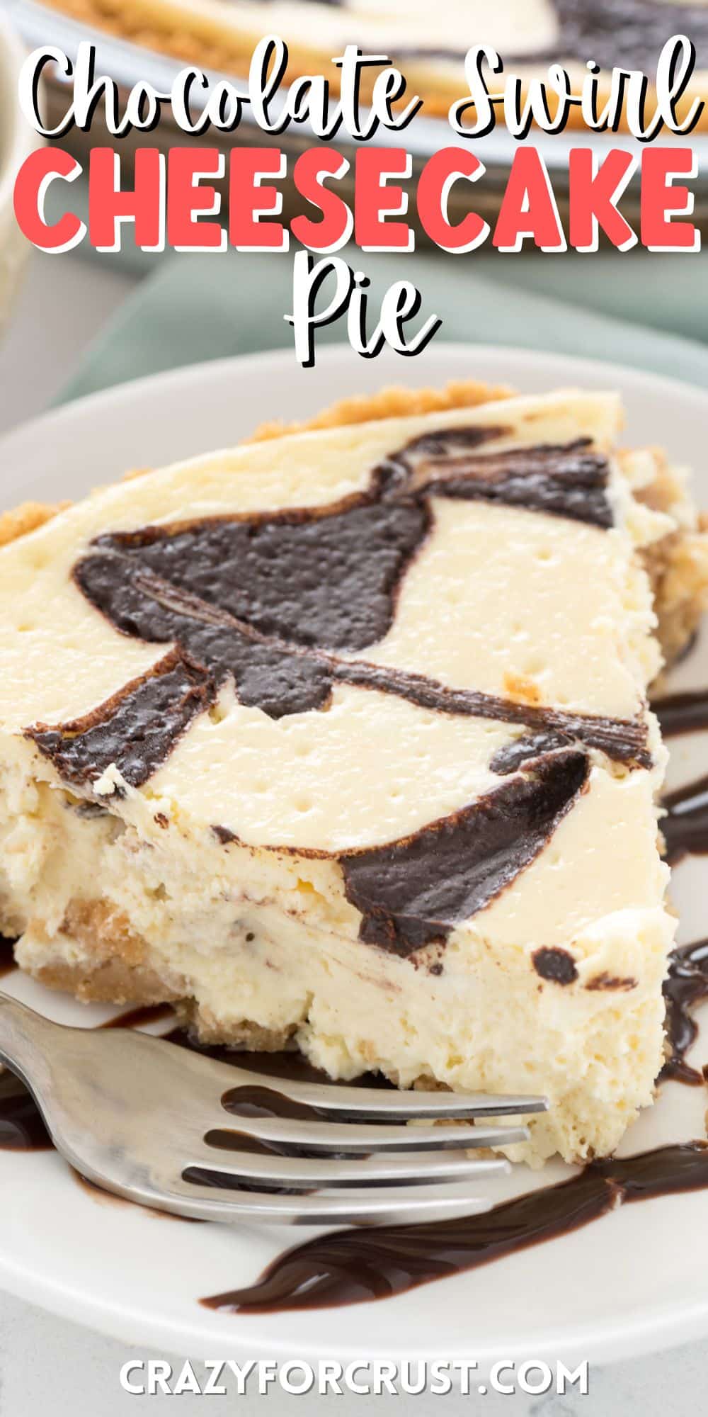 Chocolate Swirl Cheesecake Pie
