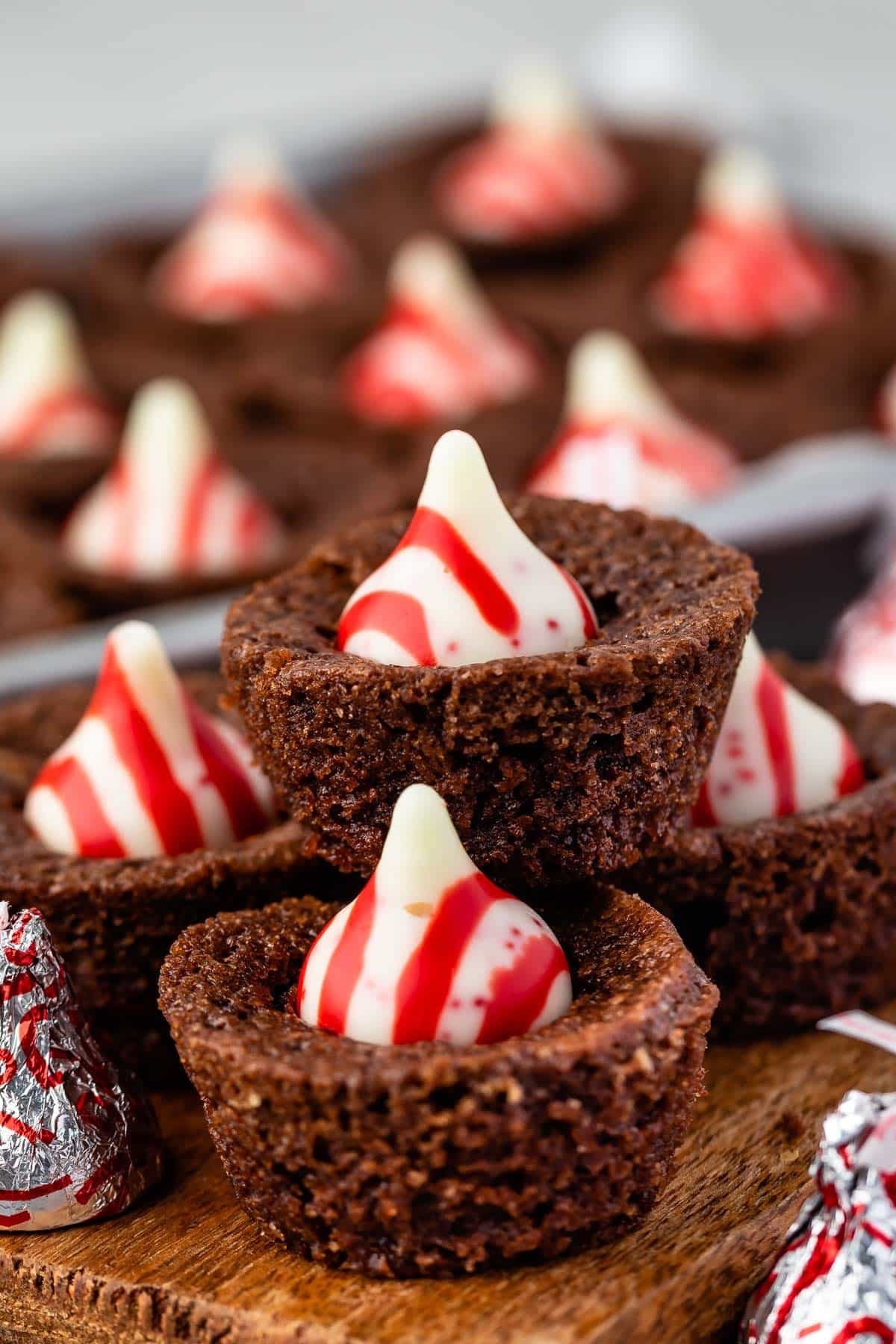 Peppermint Brownie Bites