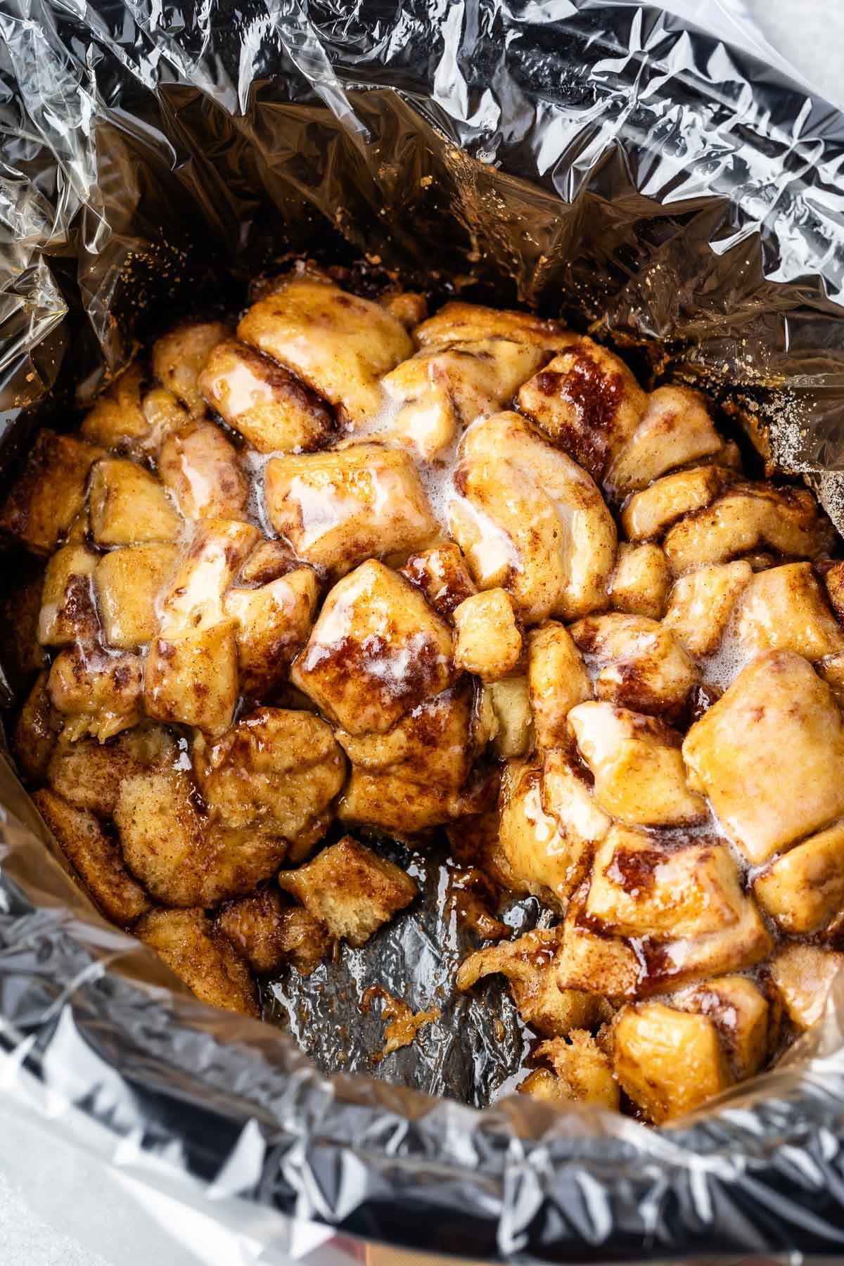 Crock Pot Cinnamon Rolls Monkey Bread Recipe