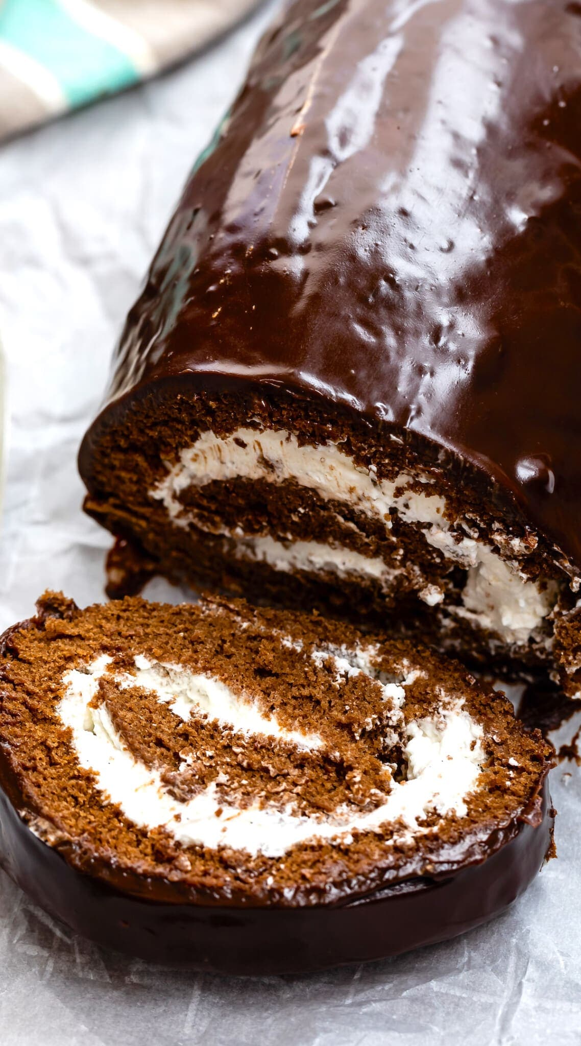 Swiss Chocolate Cake Roll