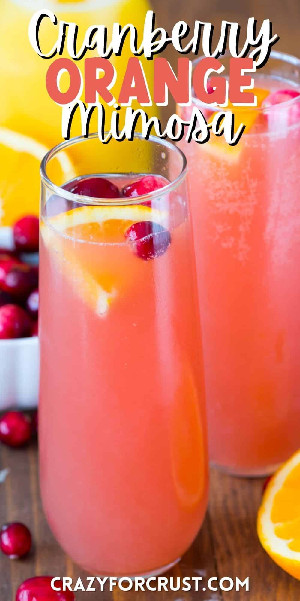 Cranberry Orange Mimosa Bellini
