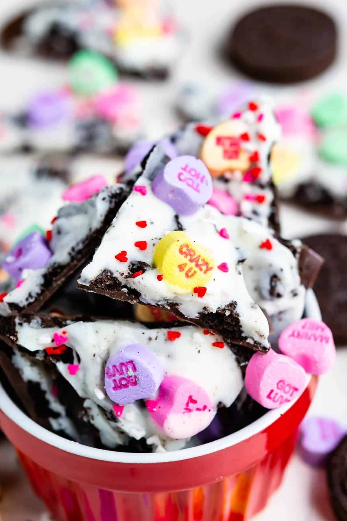 Valentine Oreo Bark