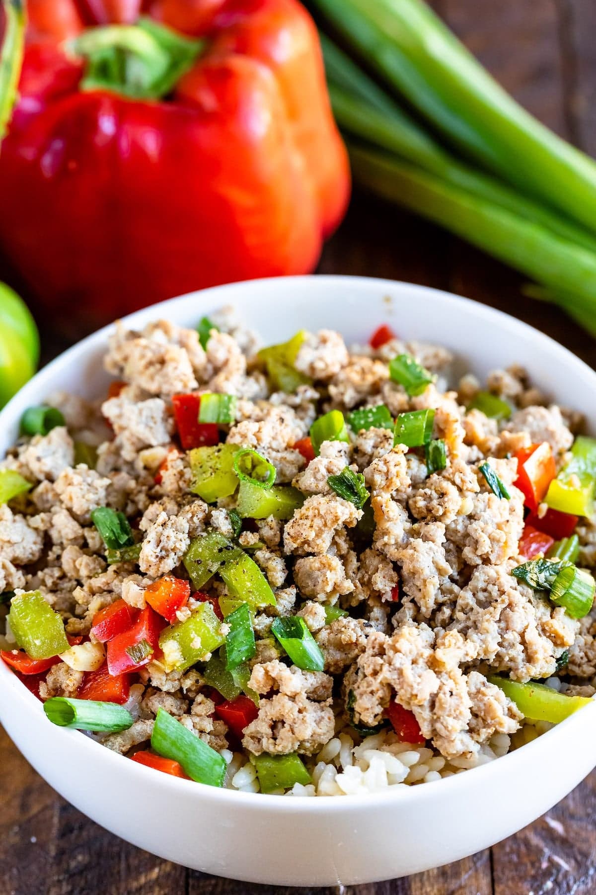 Ground Turkey and Peppers