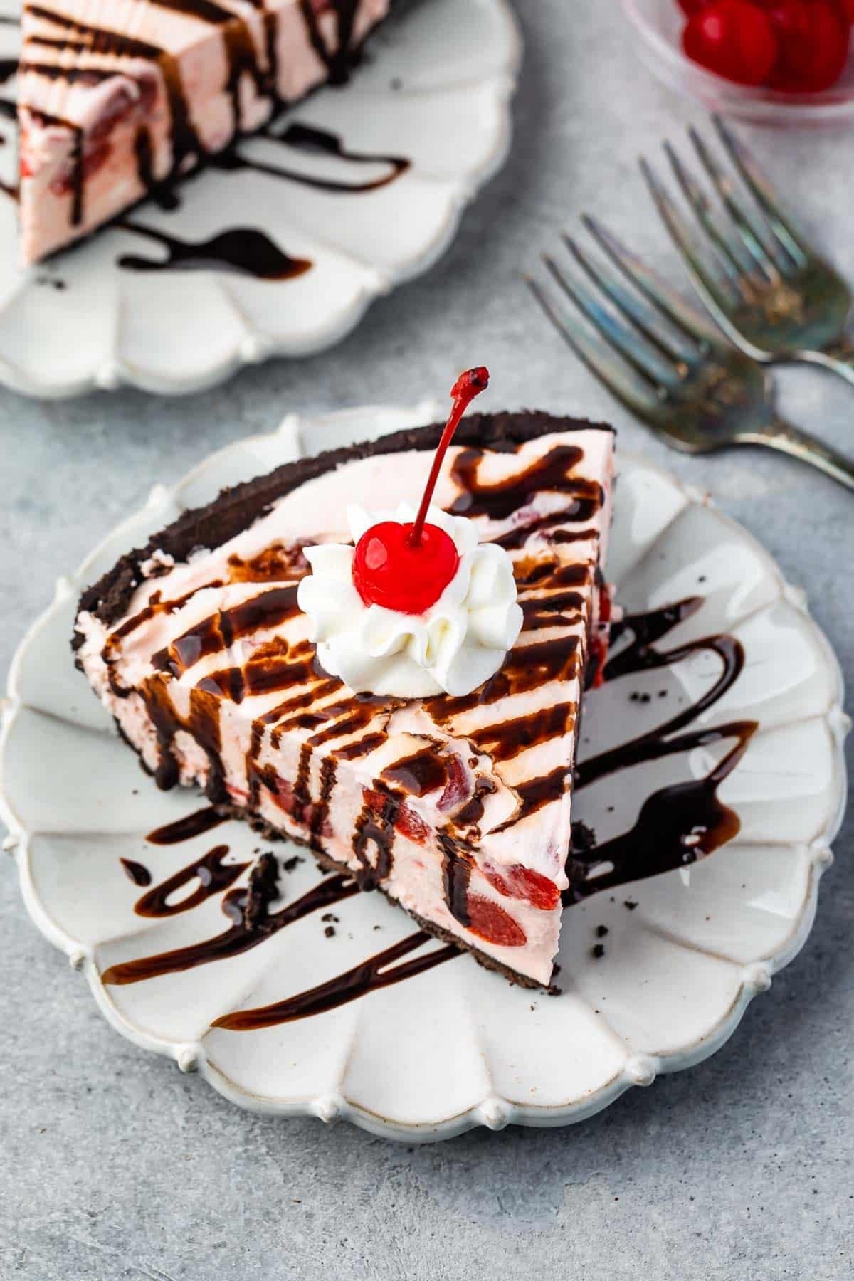 Cherry Ice Cream Pie