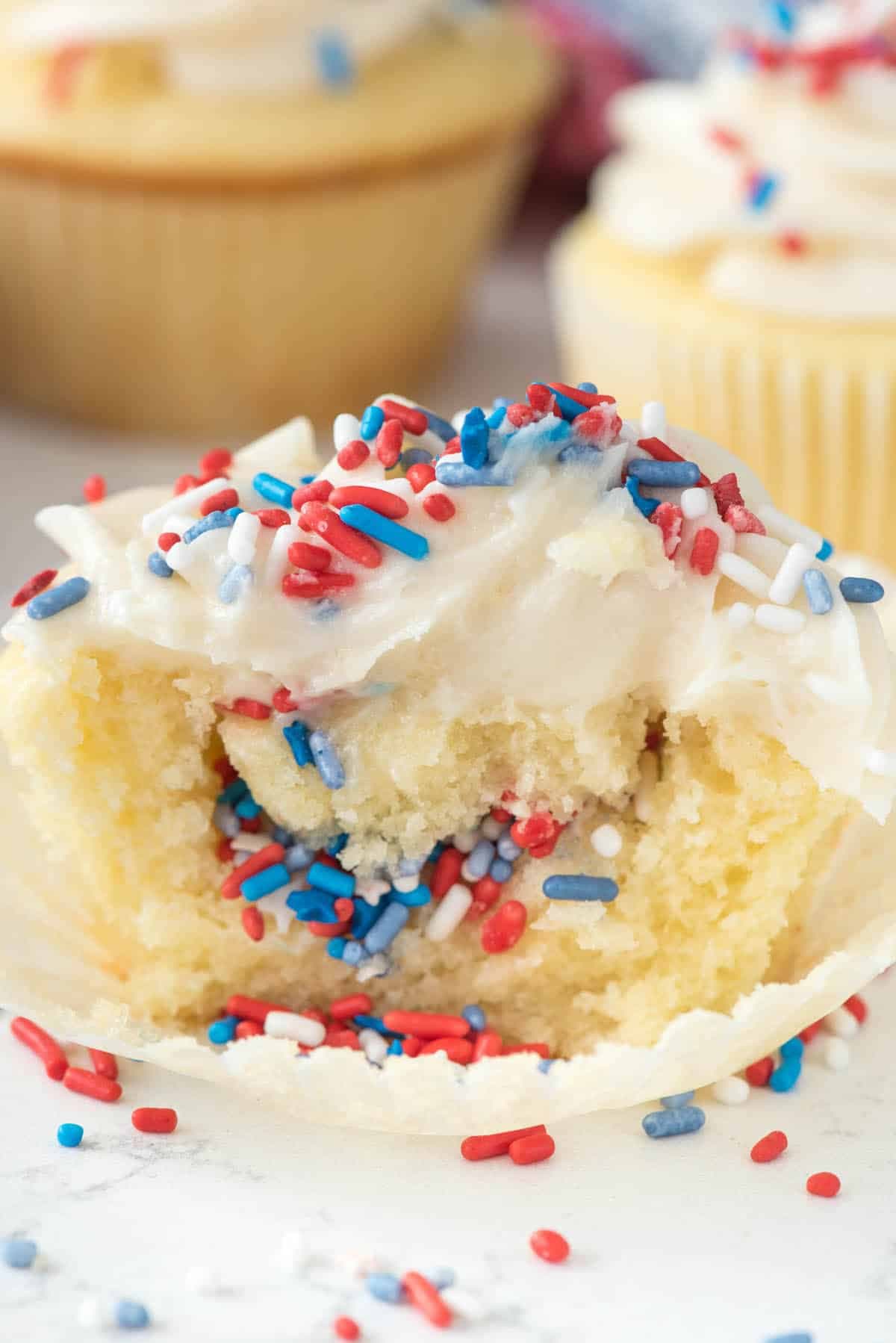 Fireworks Surprise Cupcakes Recipe