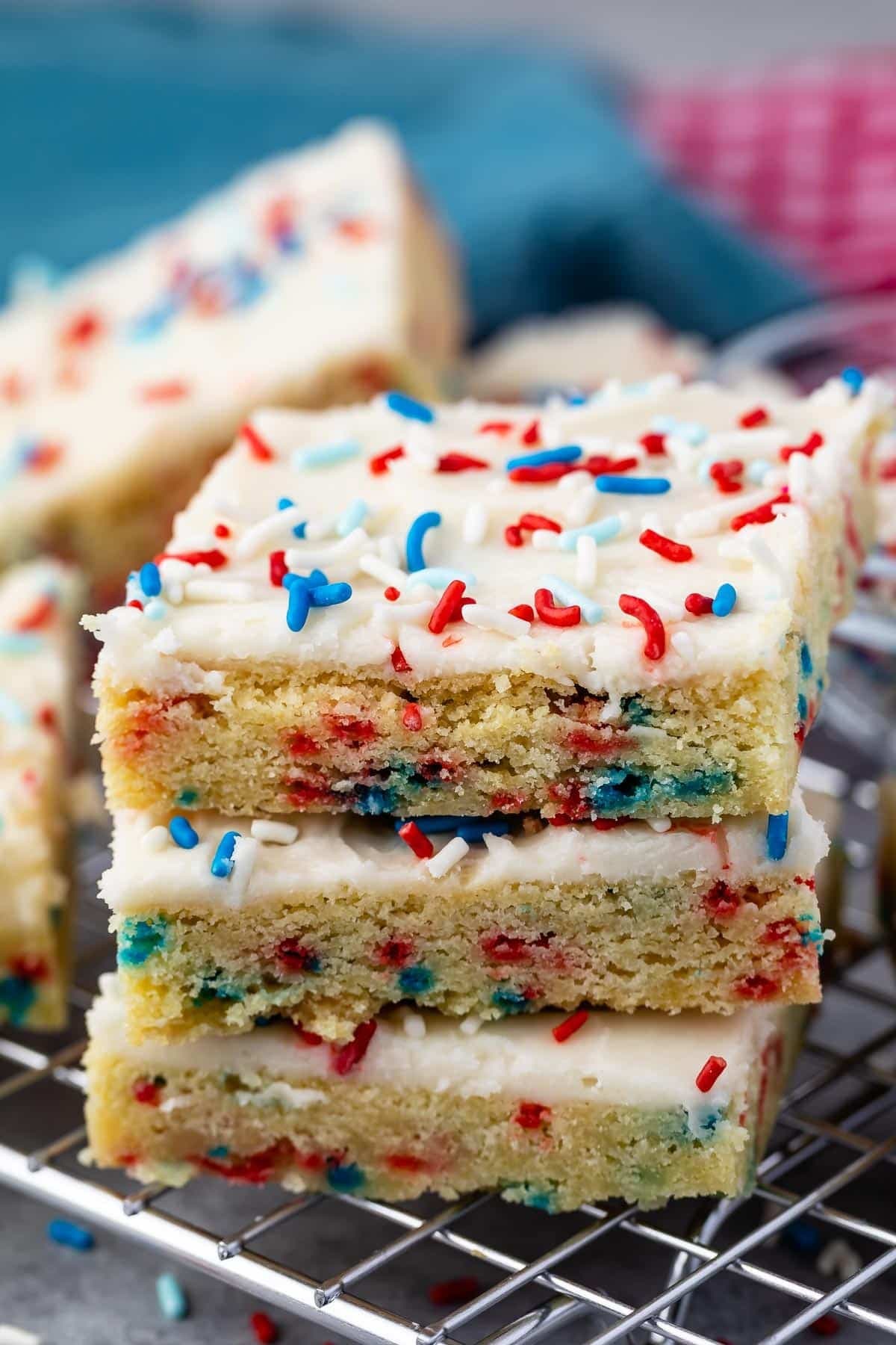 Fireworks Sugar Cookie Bars Recipe
