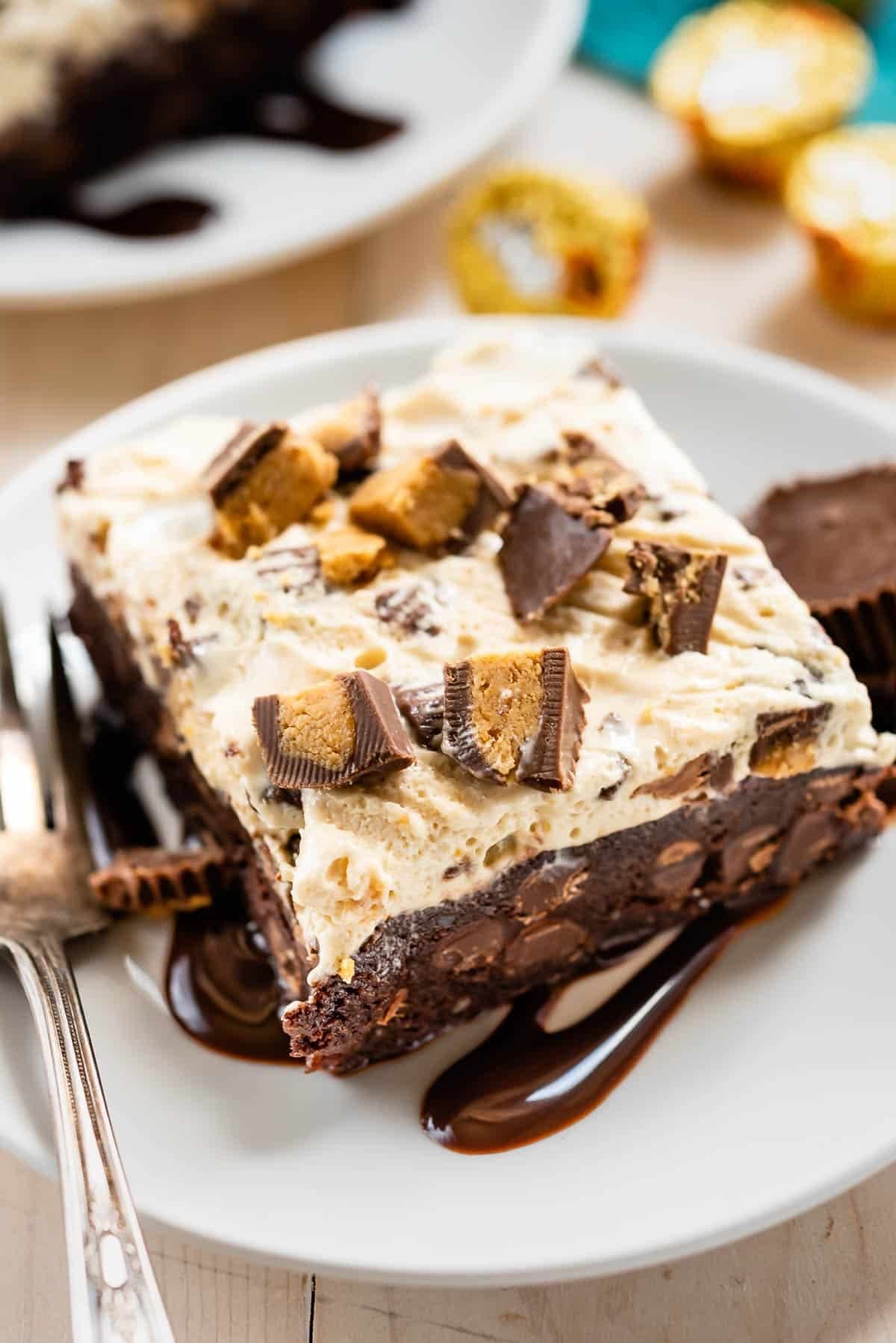 Peanut Butter Ice Cream Brownies