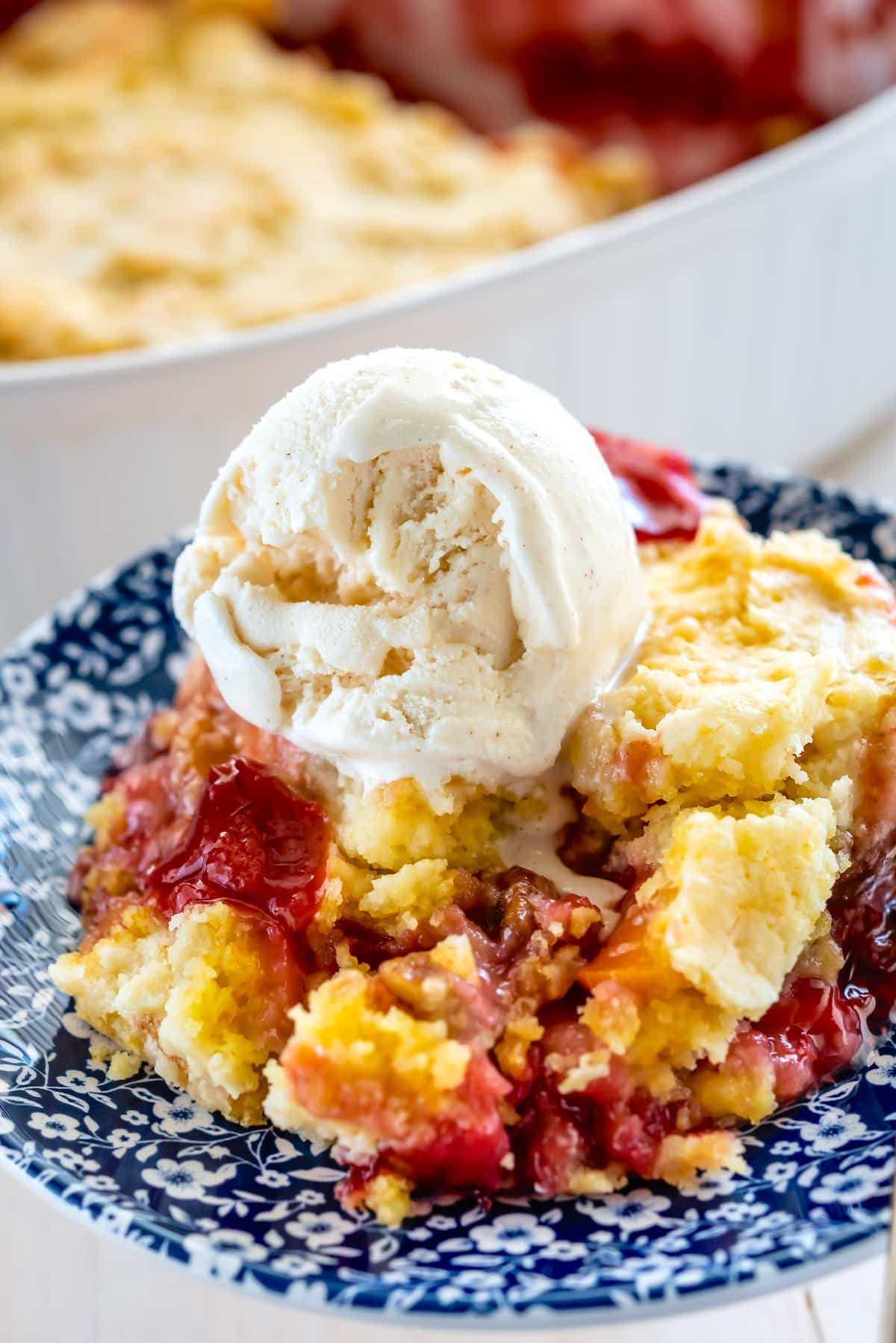 Cherry Peach Dump Cake