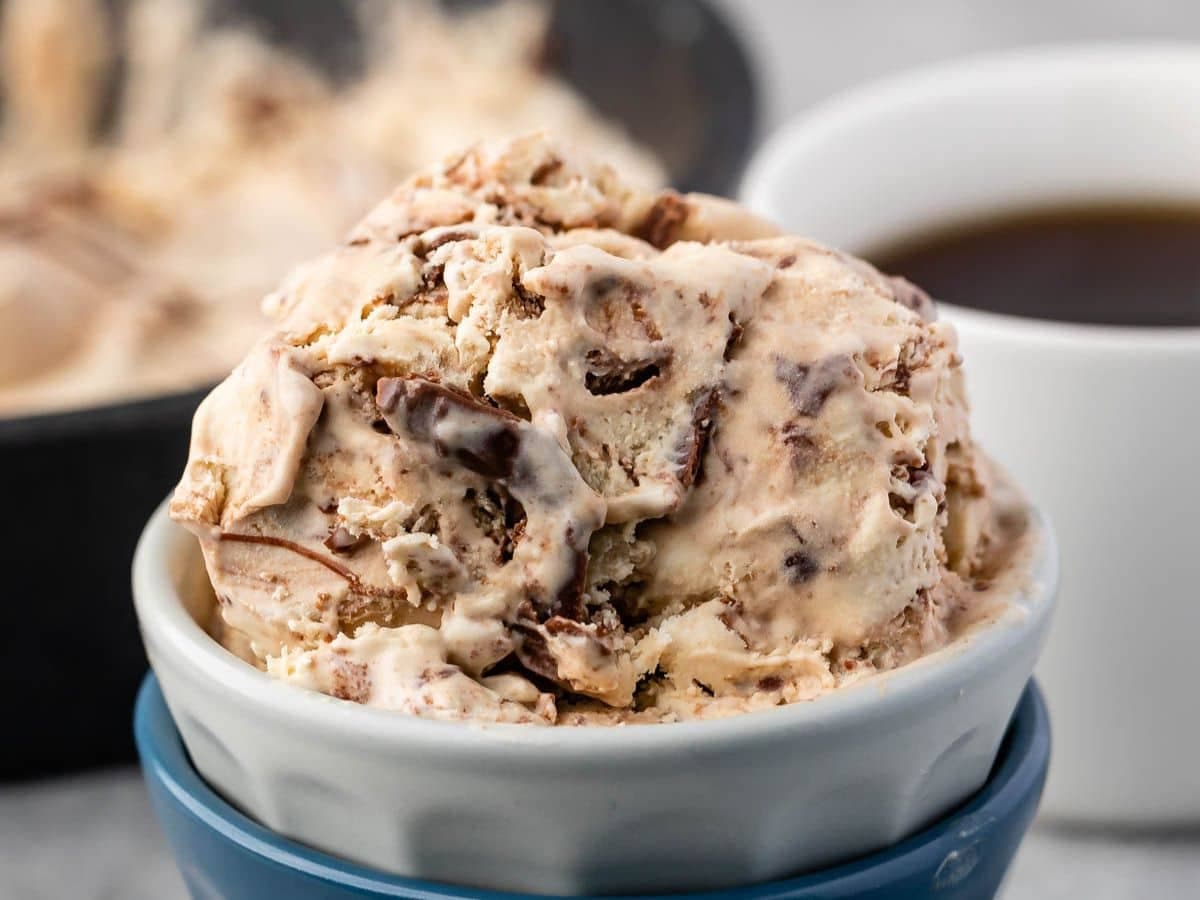 Coffee Nutella Swirl Ice Cream Recipe