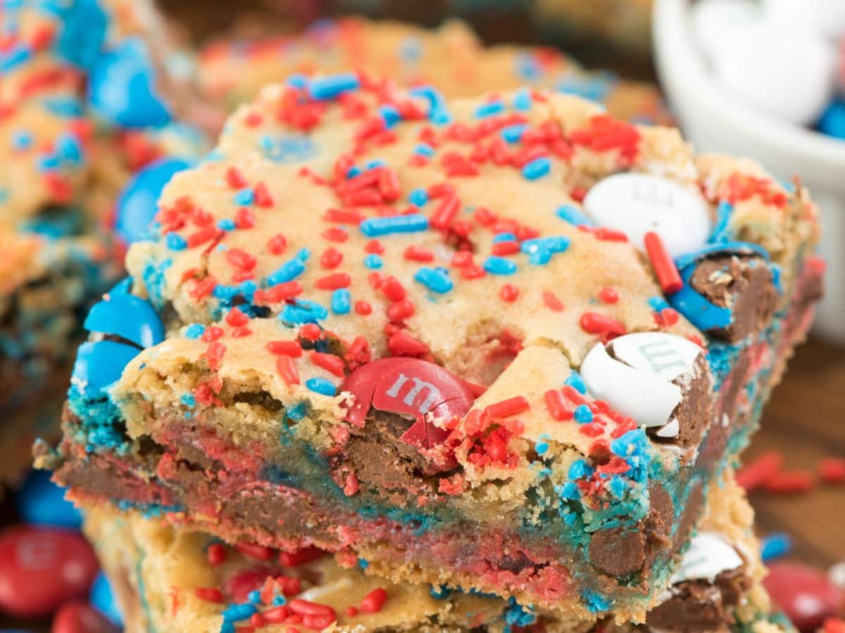 Fireworks Blondies