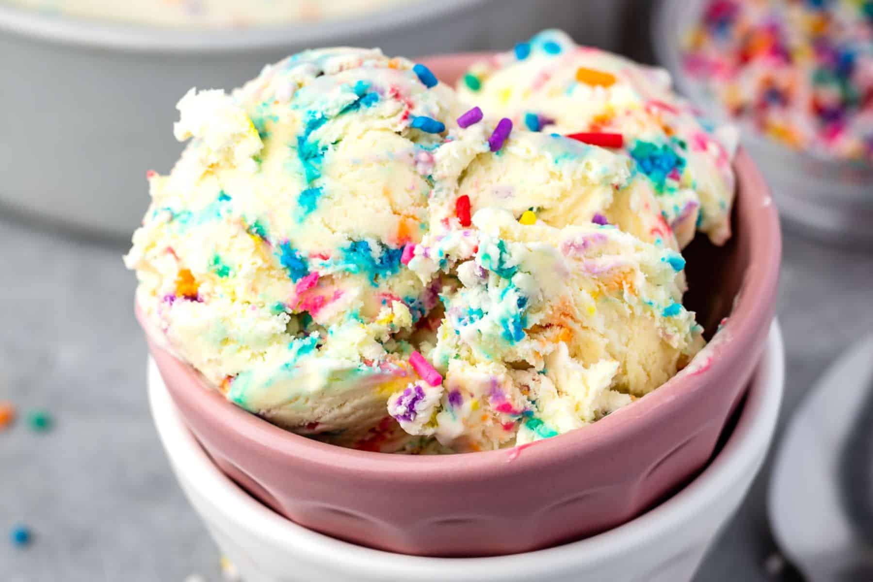 Cake Batter Ice Cream Recipe