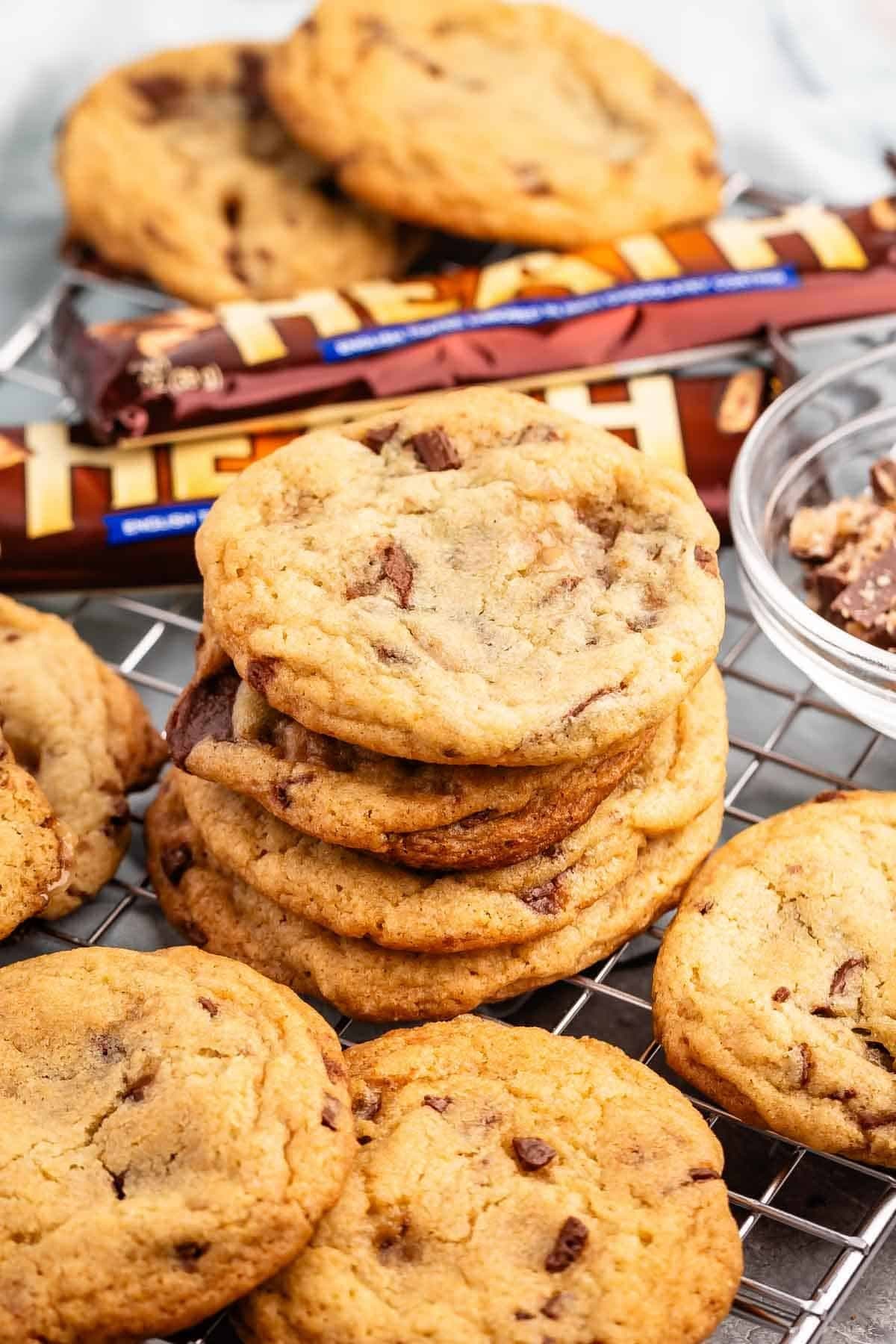 Toffee Chocolate Chip Cookies