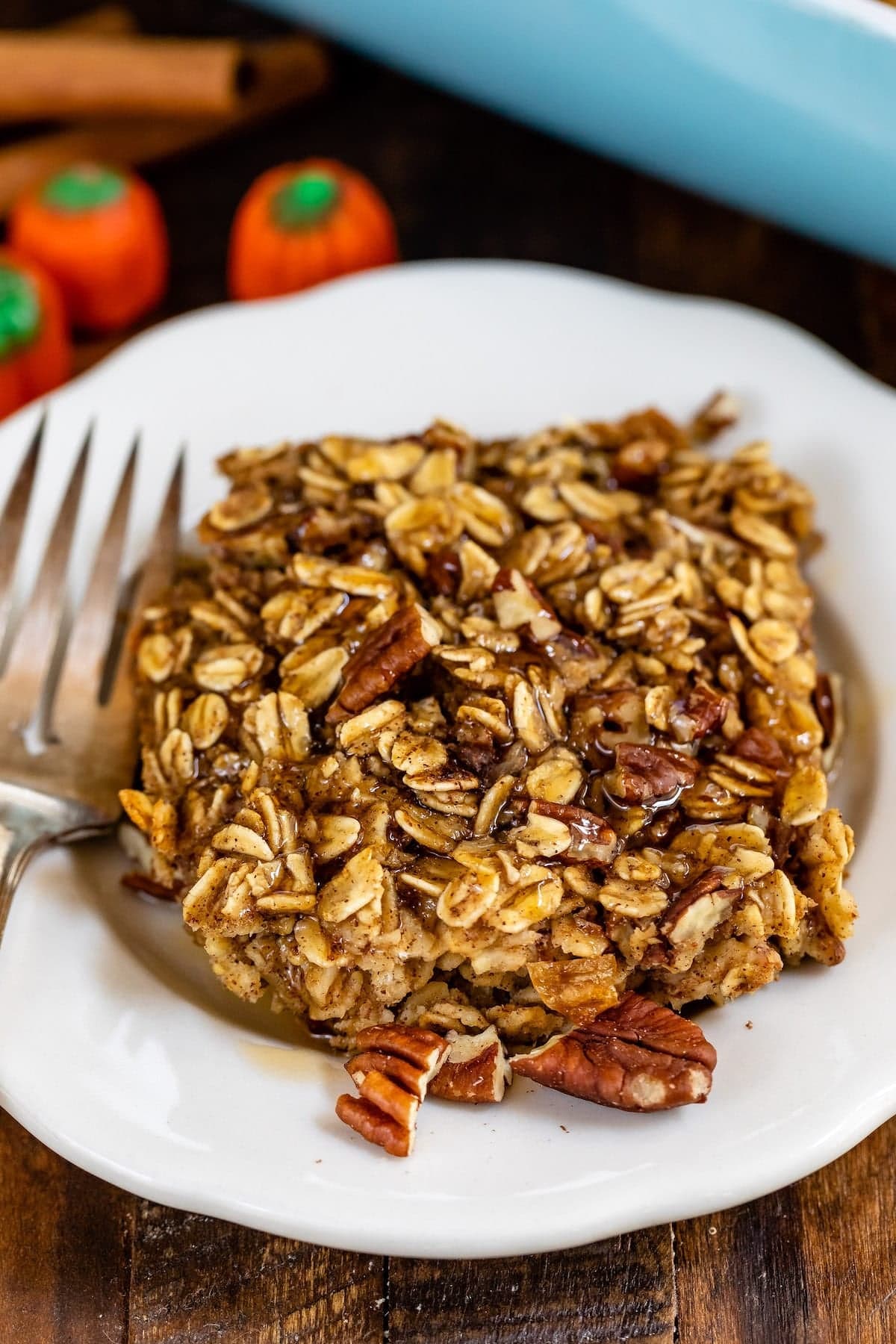 Pumpkin Spice Baked Oatmeal