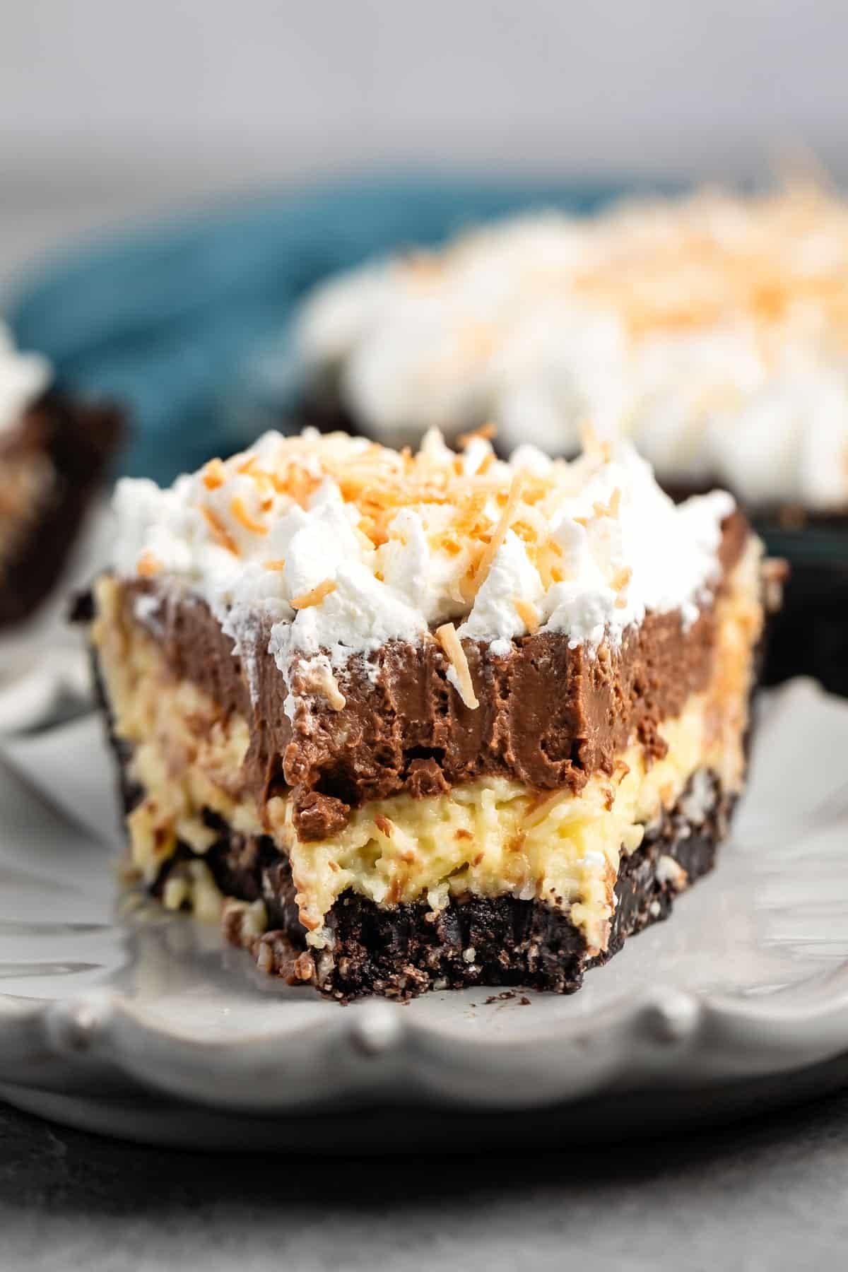 Coconut Chocolate Pudding Pie Recipe
