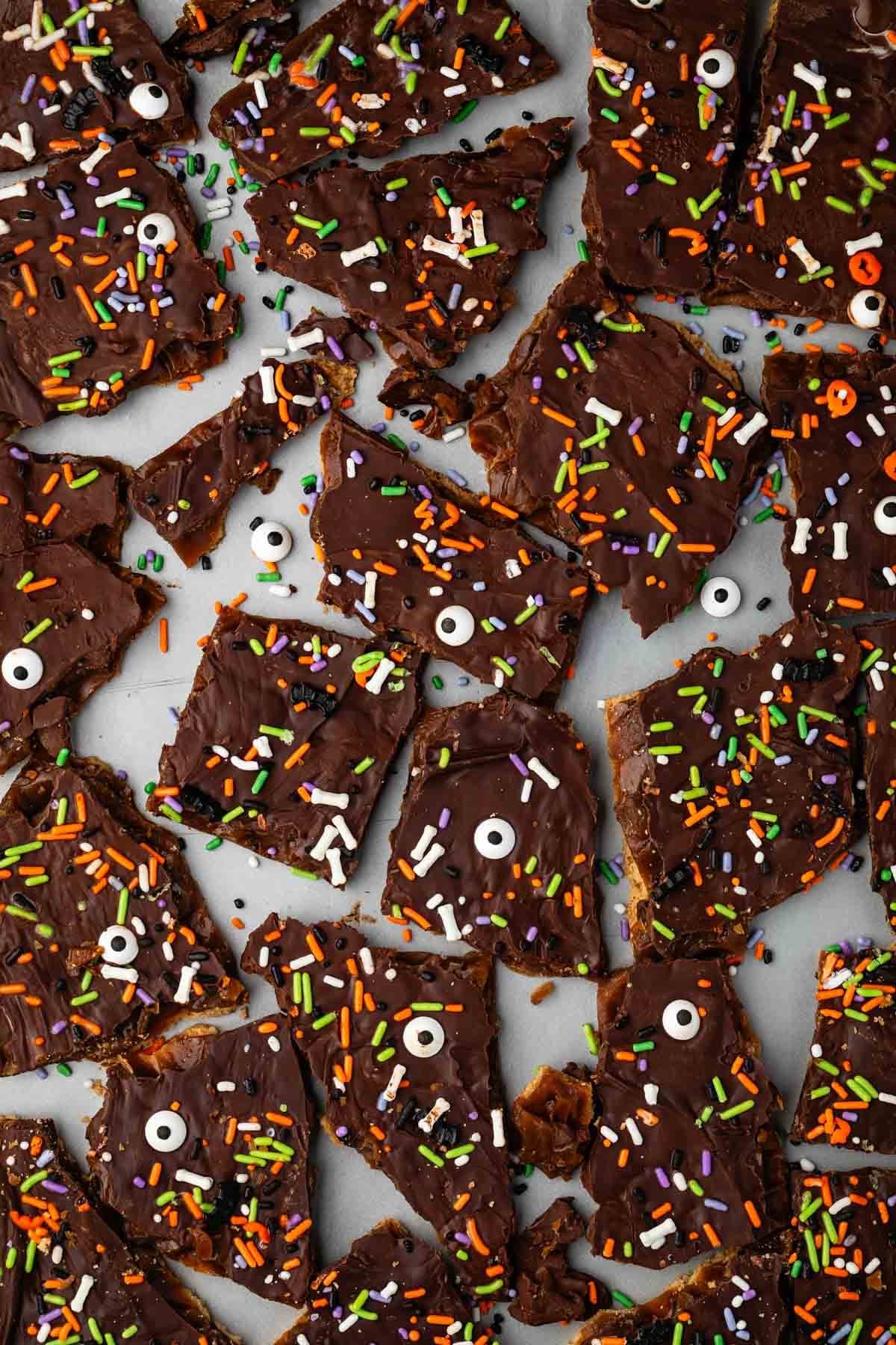Halloween Toffee Bark Recipe