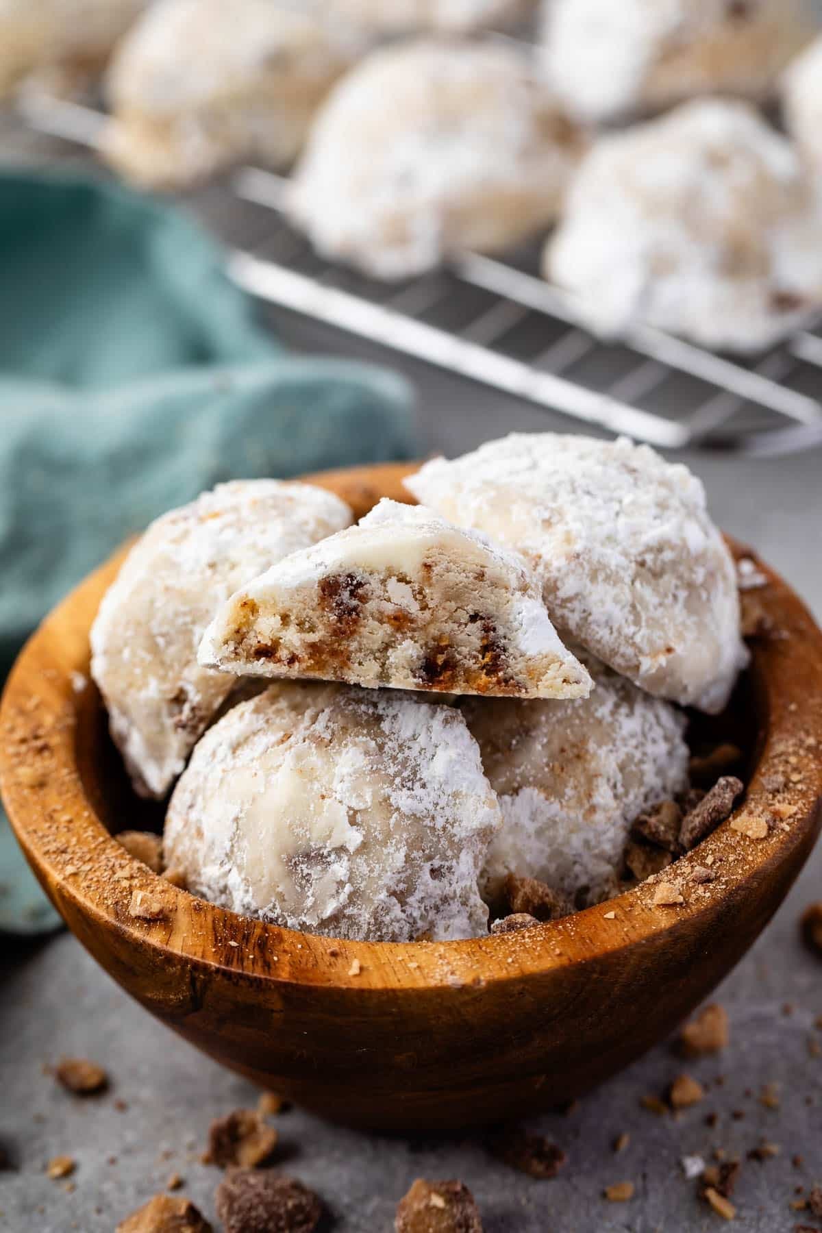 Toffee Snowball Cookies Recipe