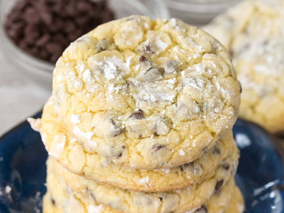 Easy Cake Mix Crinkle Cookies Recipe