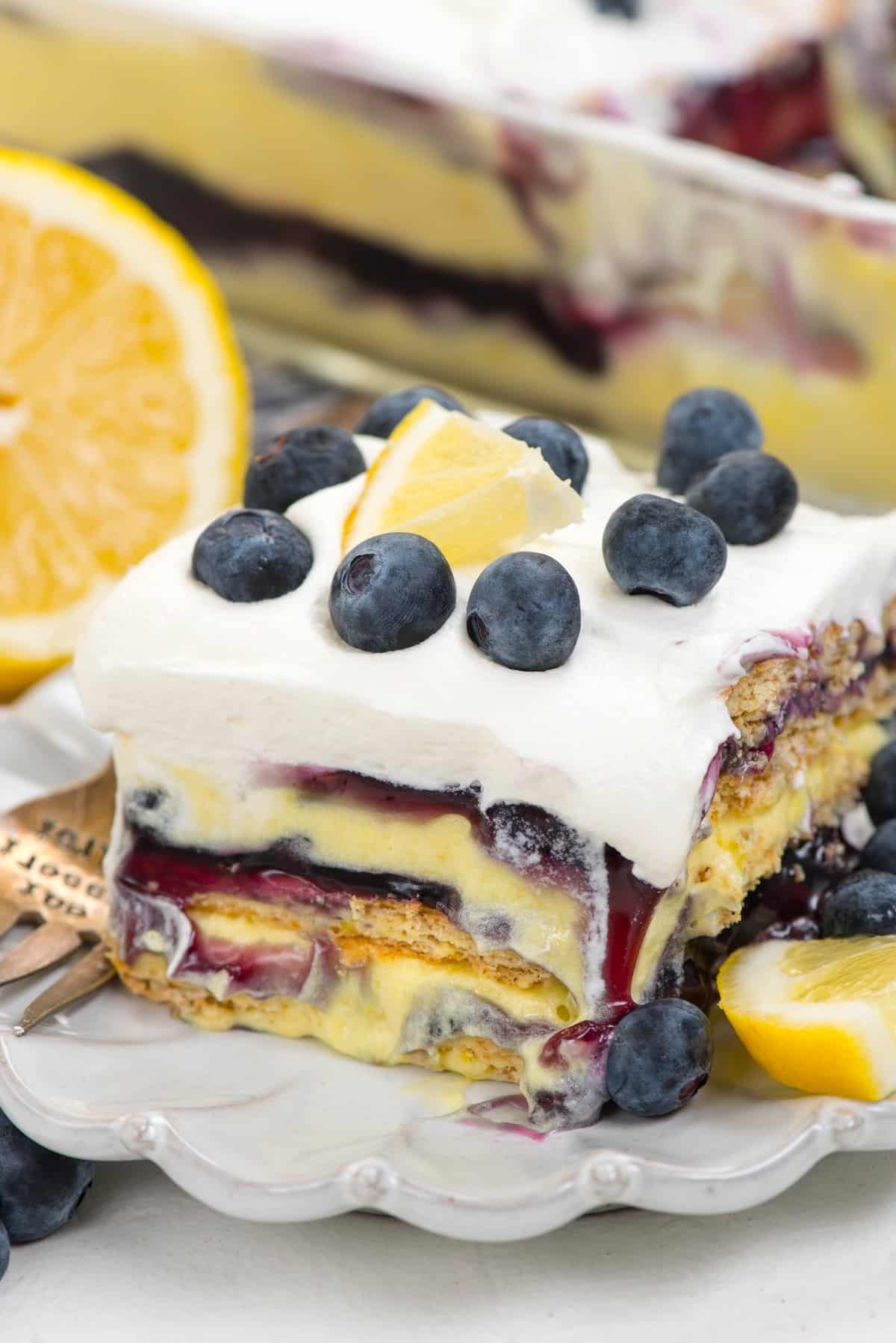 Blueberry Lemon Icebox Cake Recipe