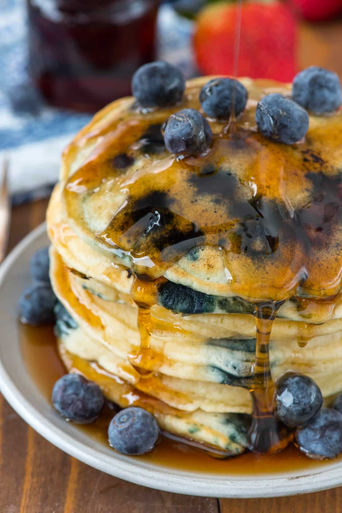Fluffy Blueberry Pancakes Recipe