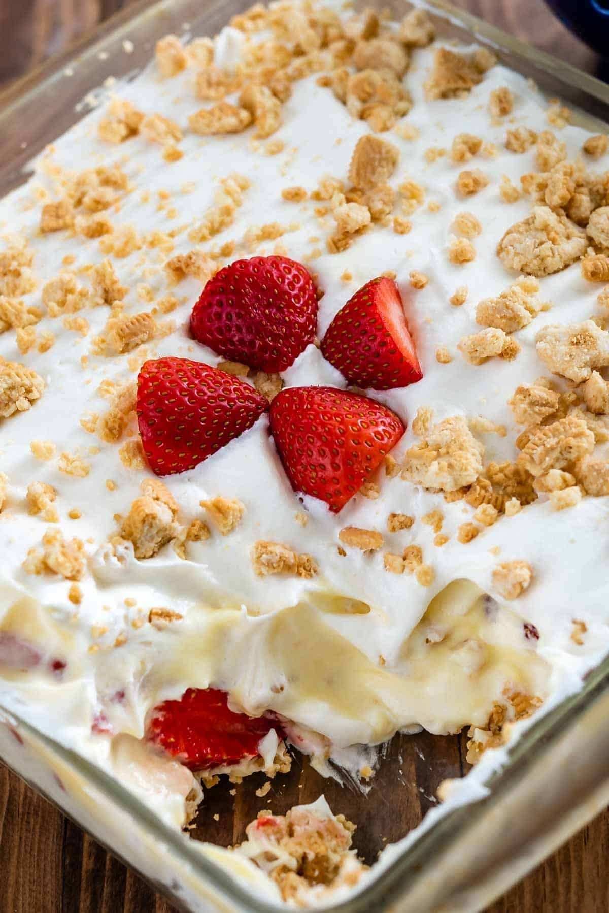No Bake Strawberry Shortcake Dessert Recipe