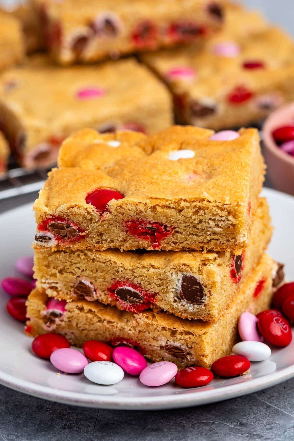 Valentine Blondies Recipe