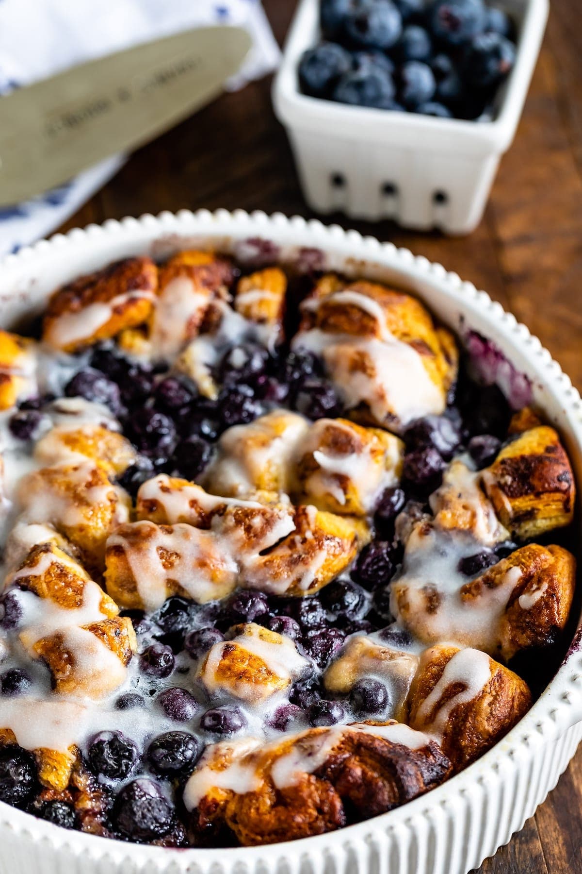 Blueberry Cinnamon Roll Bake Recipe