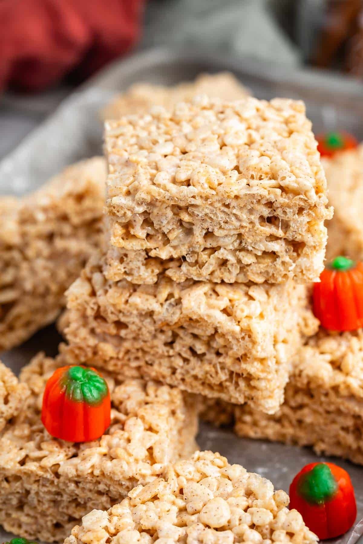 Pumpkin Rice Krispie Treats Recipe