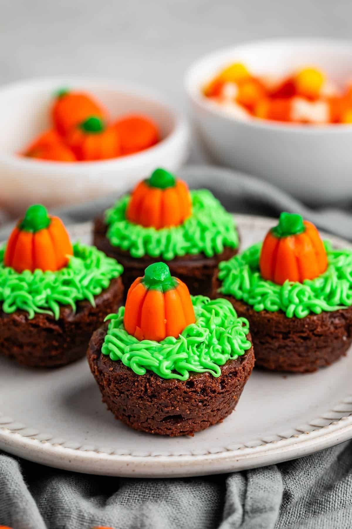 Pumpkin Patch Brownie Bites Recipe
