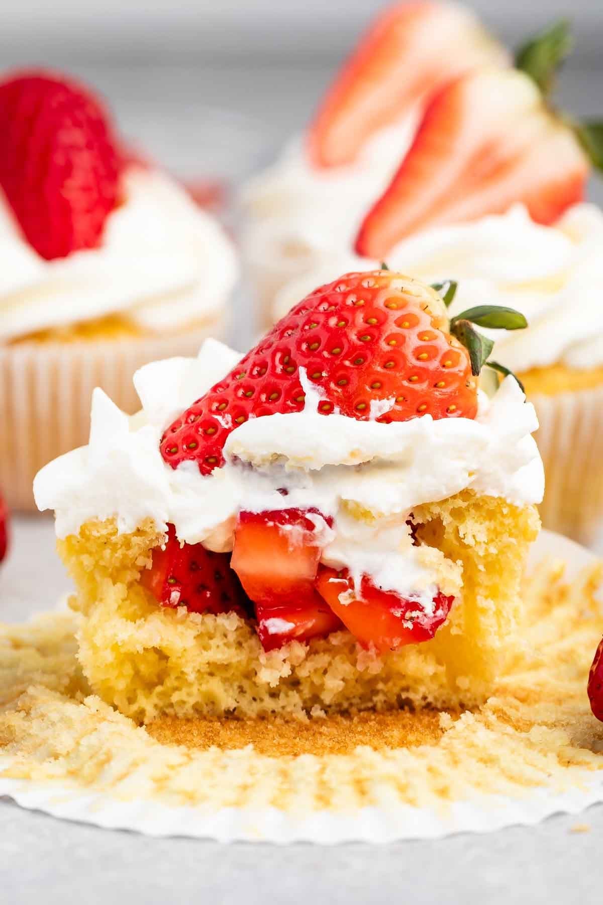 Strawberry Shortcake Cupcakes Recipe