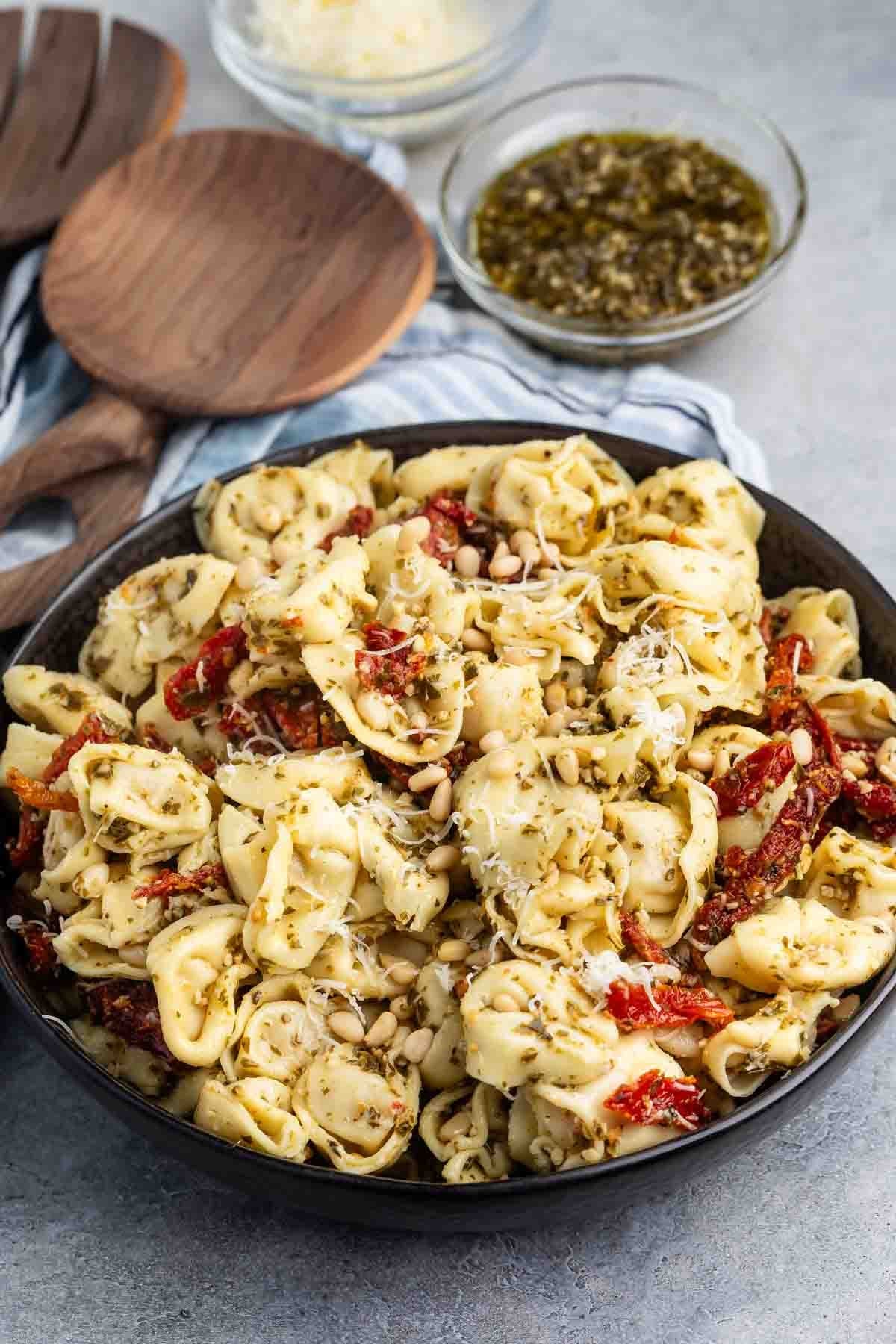 Pesto Pasta Salad with Tortellini