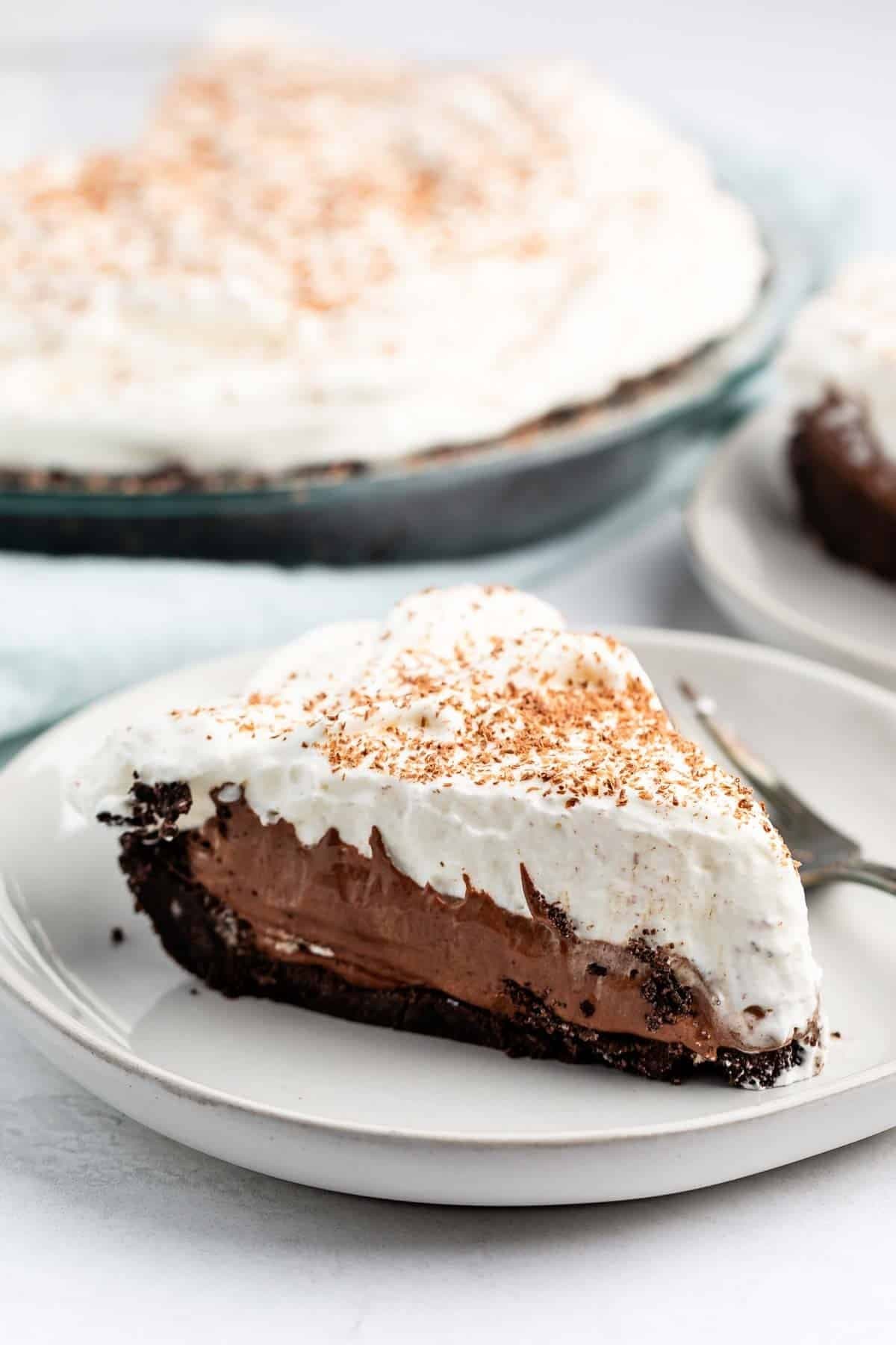 No Bake Chocolate Cream Pie