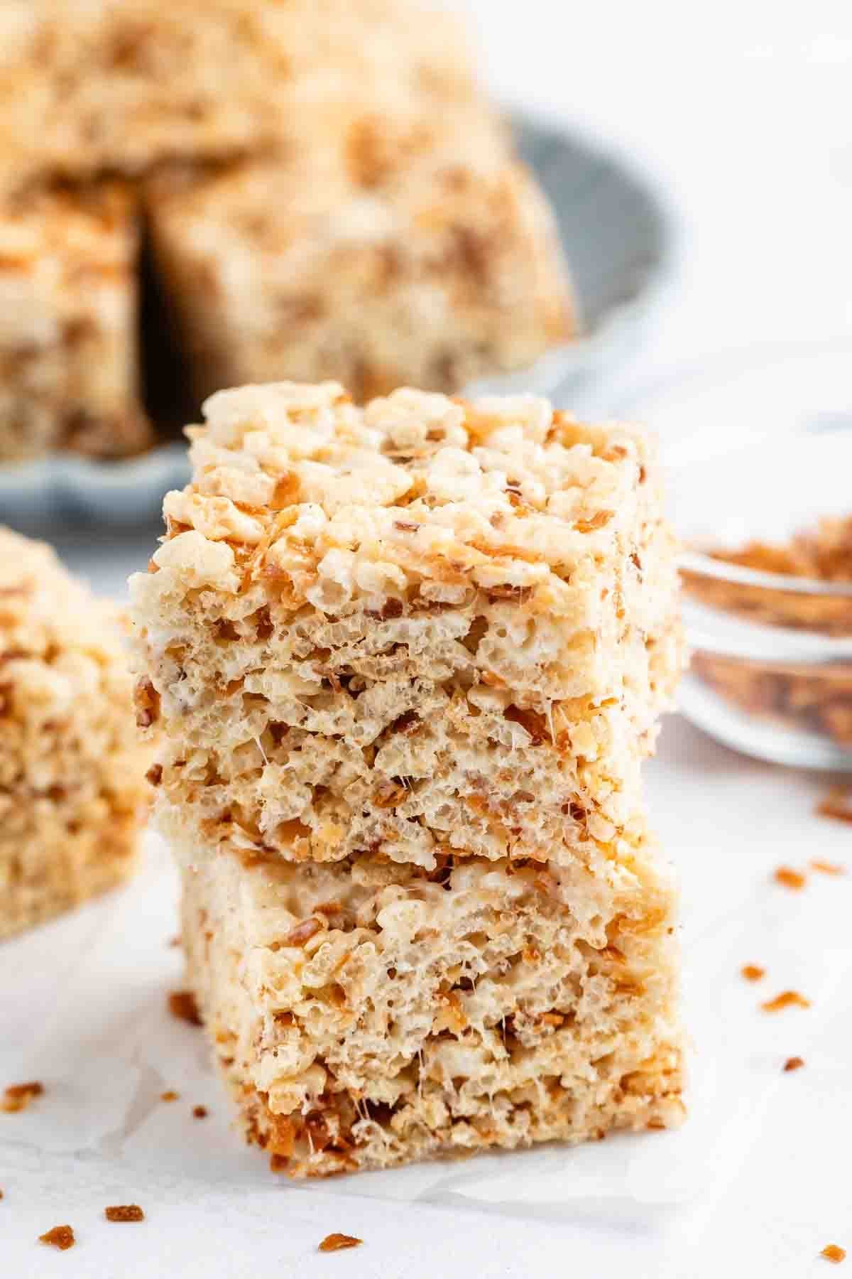 Toasted Coconut Rice Krispie Treats