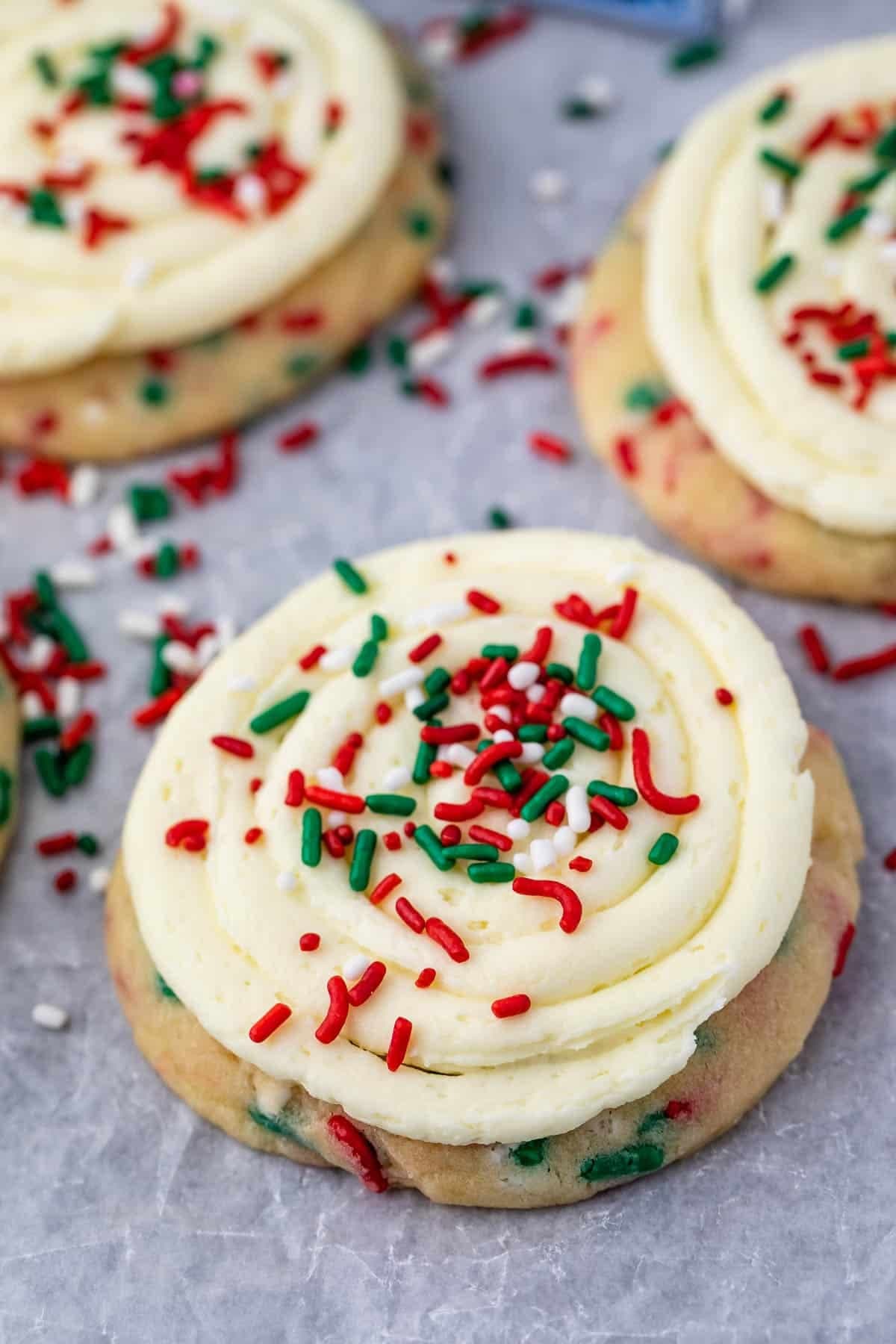 Christmas Cake Batter Cookies Recipe