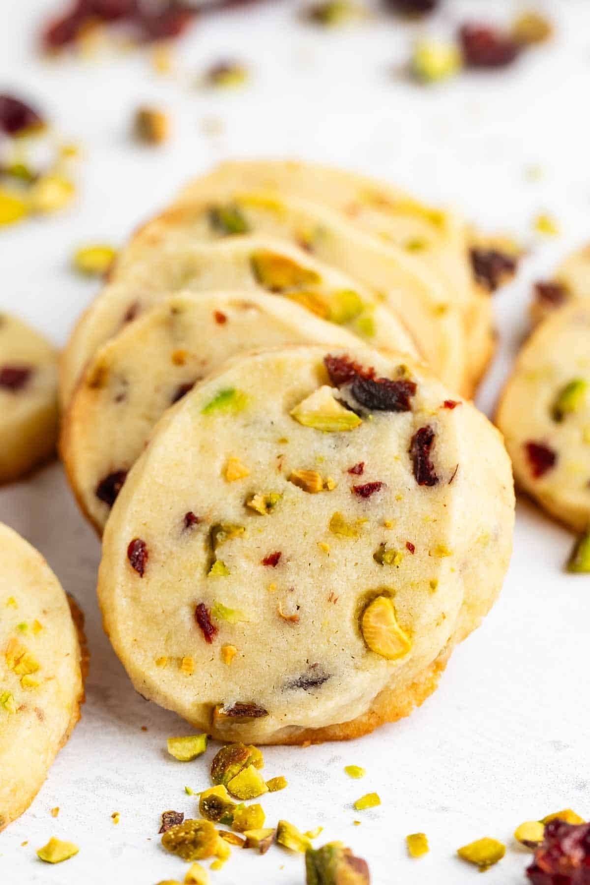 Cranberry Pistachio Butter Cookies Recipe
