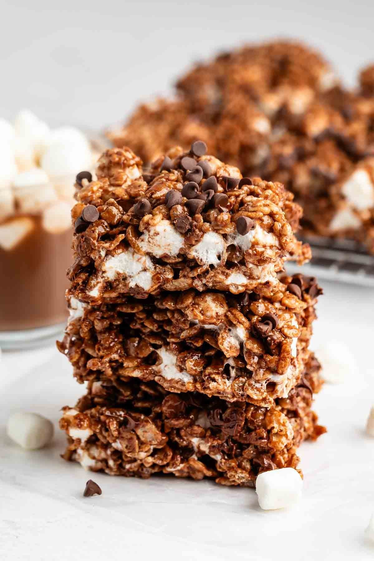 Hot Chocolate Rice Krispie Treats Recipe