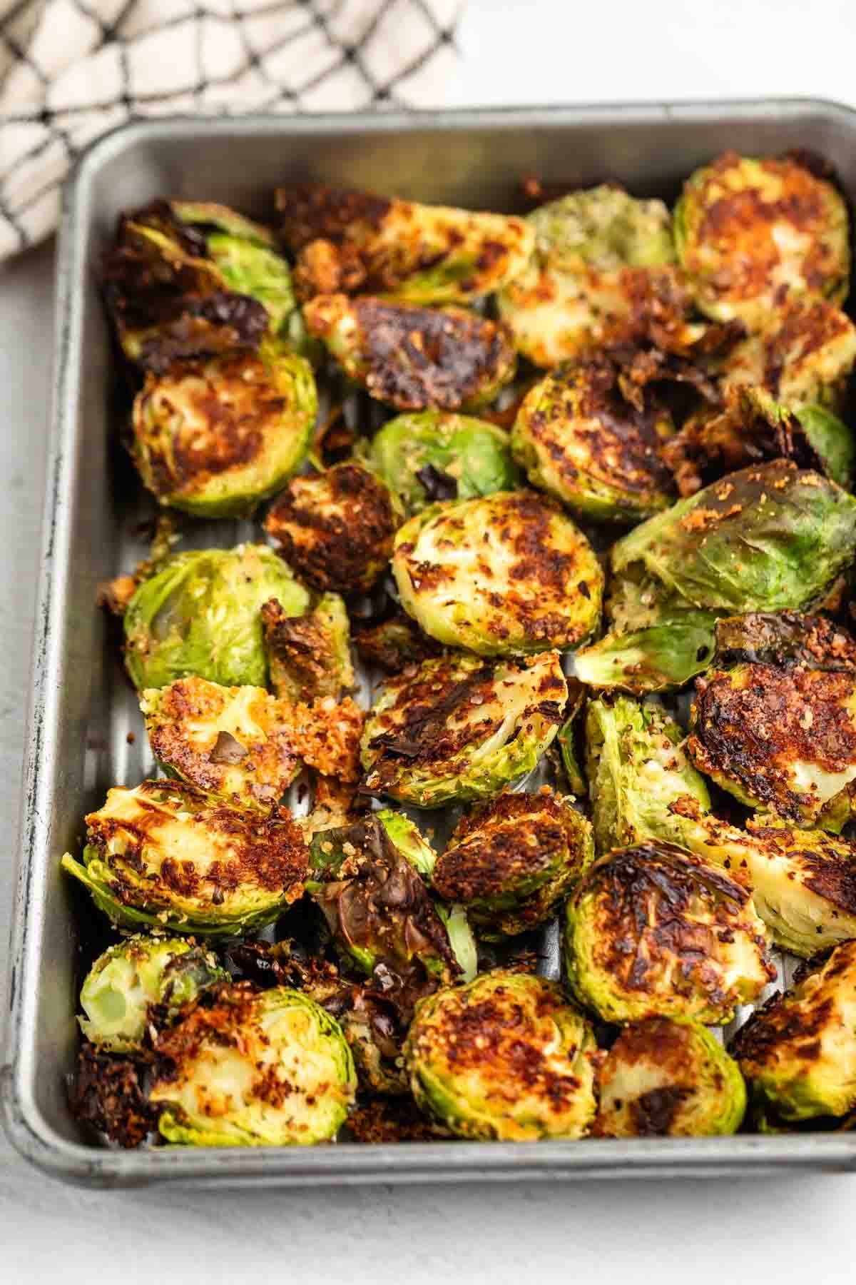 Parmesan Roasted Brussels Sprouts Recipe