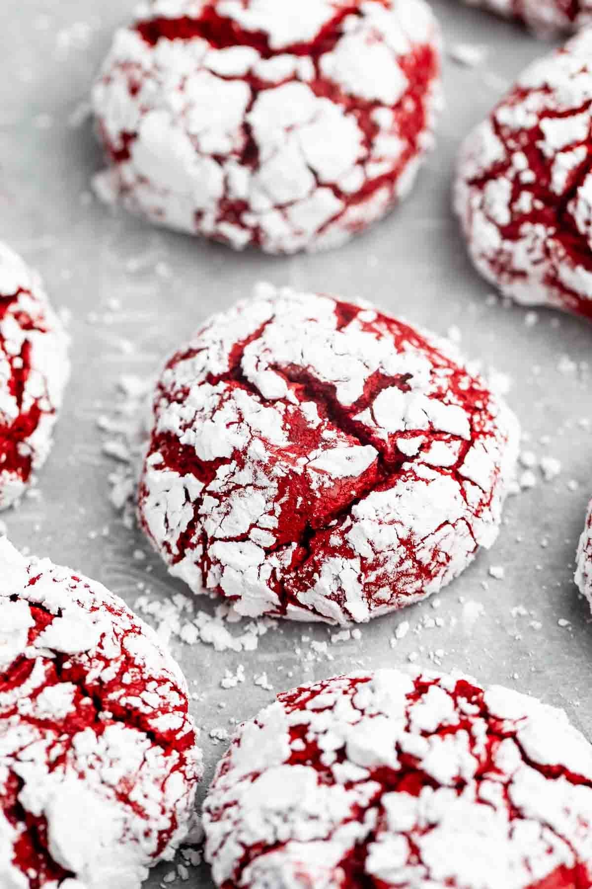 Red Velvet Crinkle Cookies Recipe