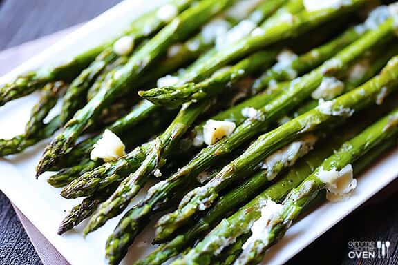 Blue Cheese Roasted Asparagus