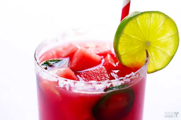 Spicy Jalapeño Watermelon Margaritas