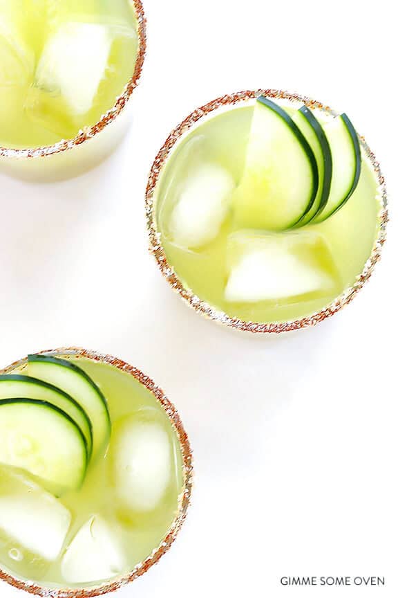 Spicy Cucumber Margaritas